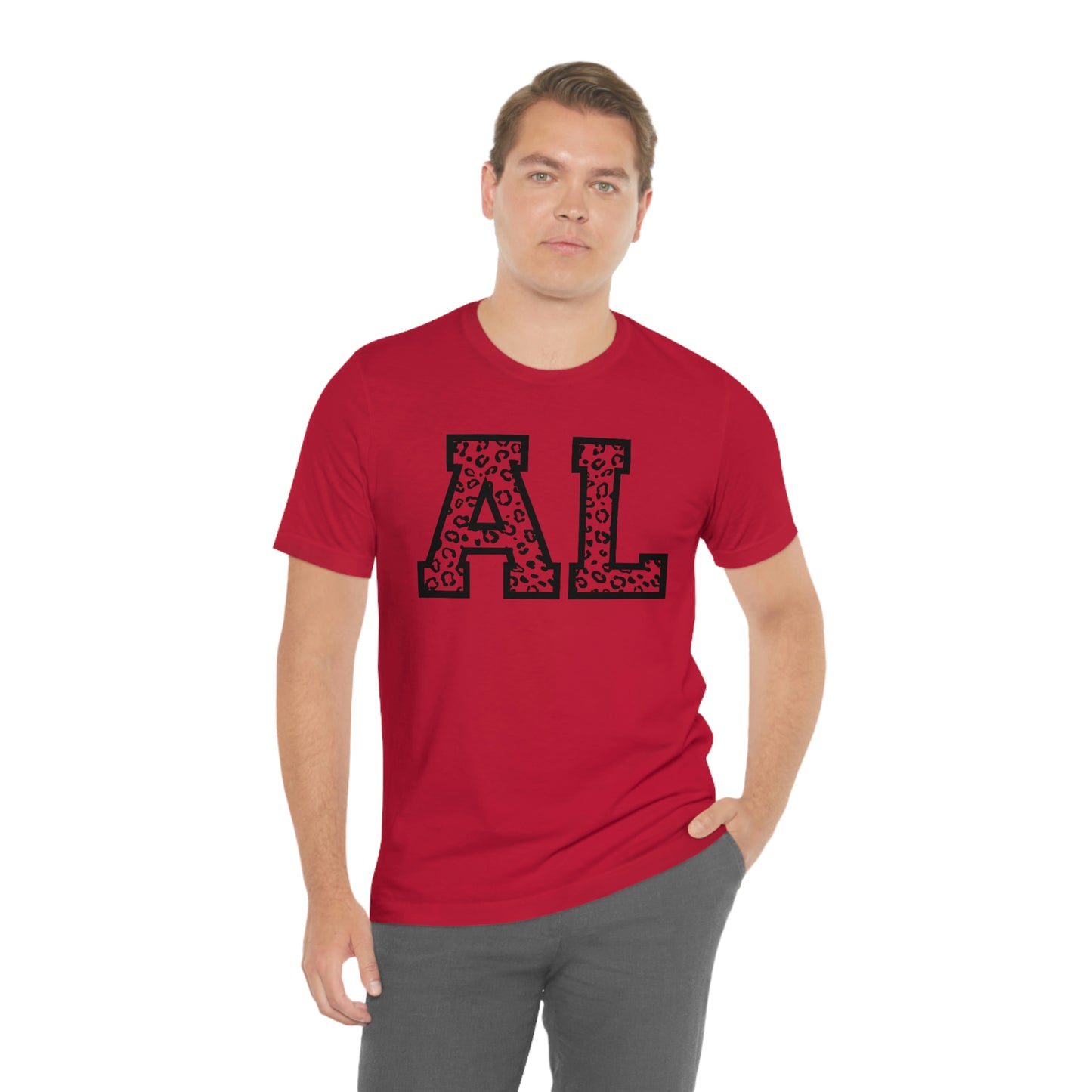Alabama AL Leopard Unisex Jersey Short Sleeve T-shirt