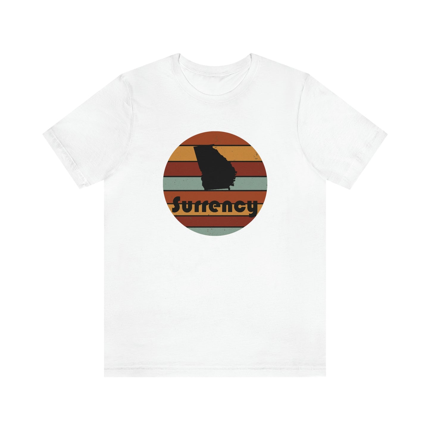 Surrency Georgia Retro Sunset Unisex Jersey Short Sleeve Tee Tshirt T-shirt