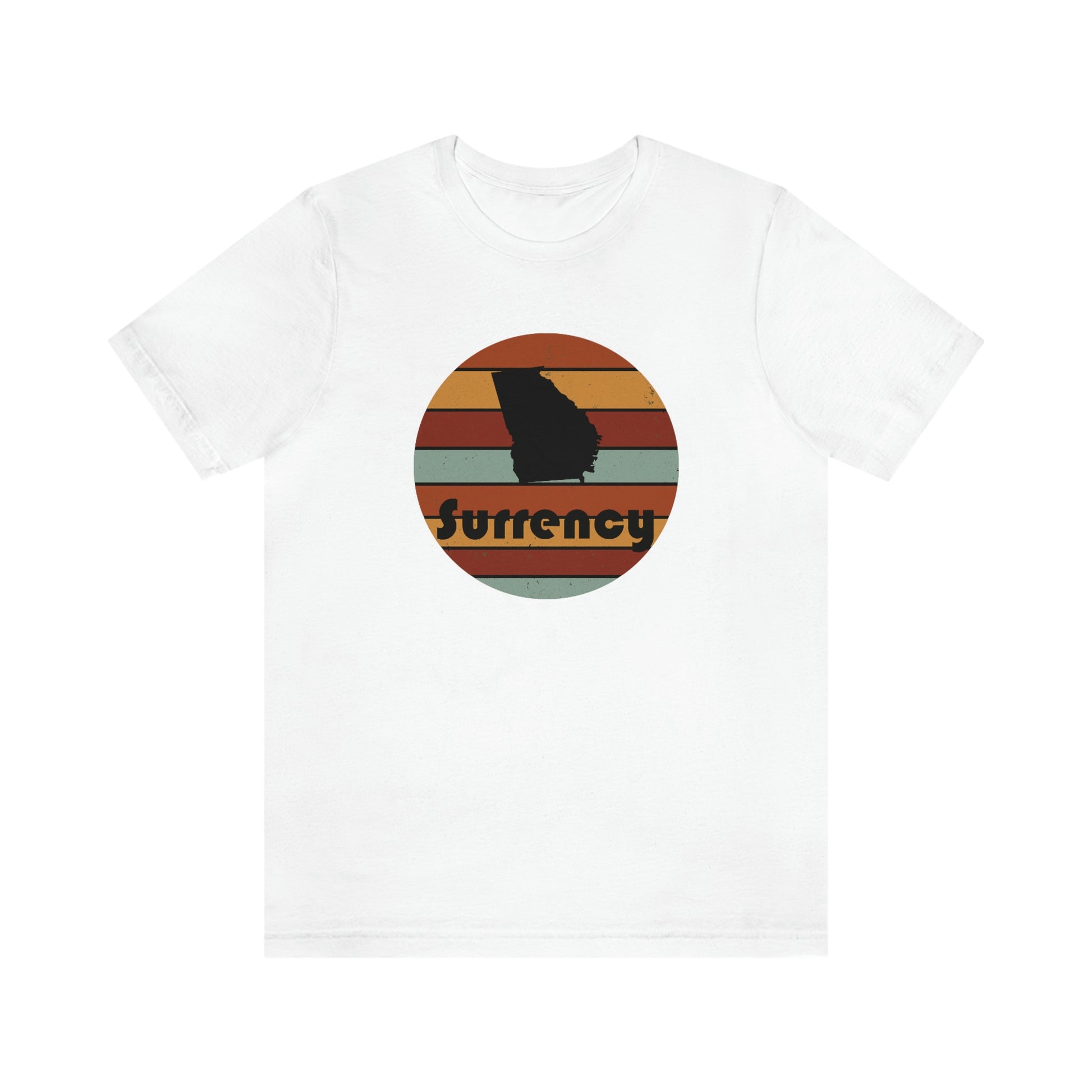 Surrency Georgia Retro Sunset Unisex Jersey Short Sleeve Tee Tshirt T-shirt