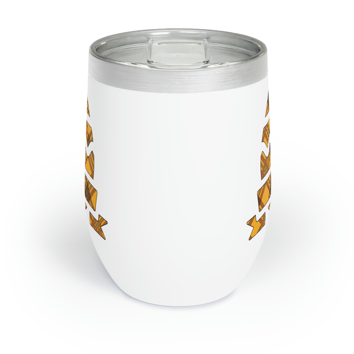 Plaid Egg Easter Chill Wine Tumbler