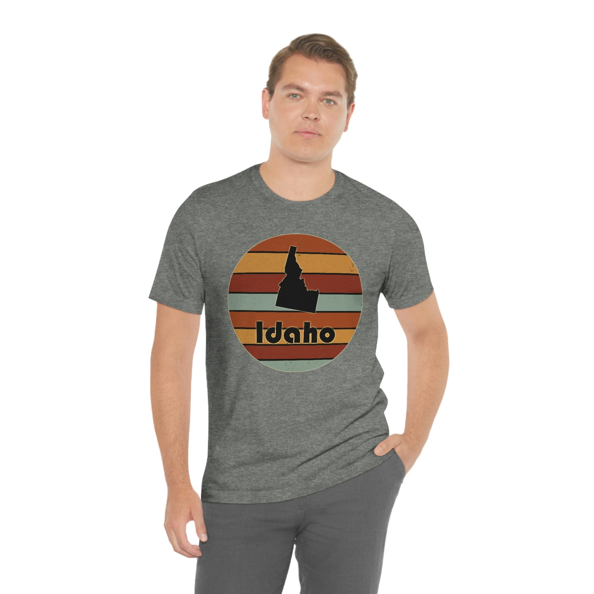 Idaho Retro Sunset Short Sleeve T-shirt
