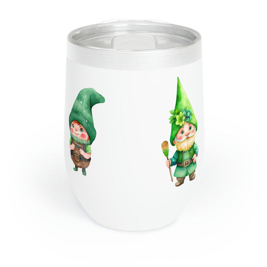 Gnomes St. Patrick's Day Chill Wine Tumbler