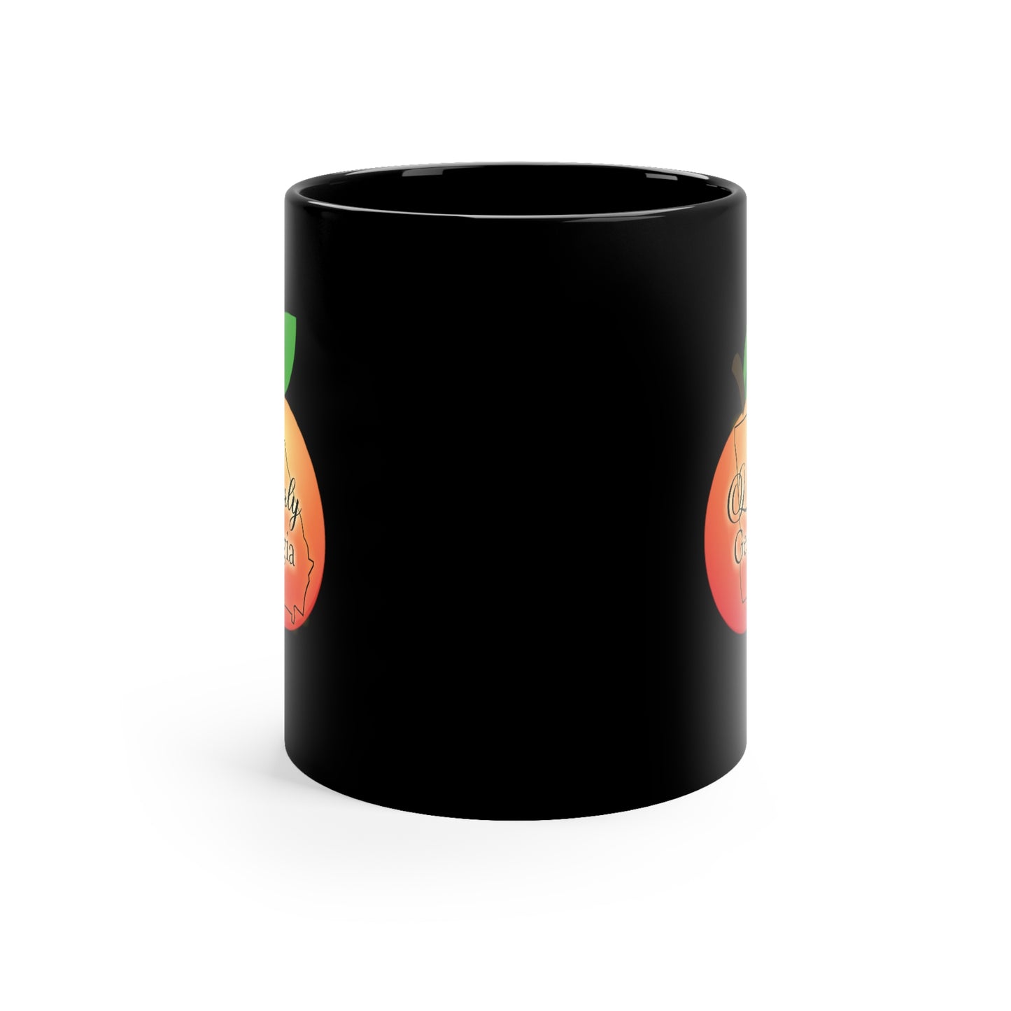 Lyerly Georgia 11oz Black Mug