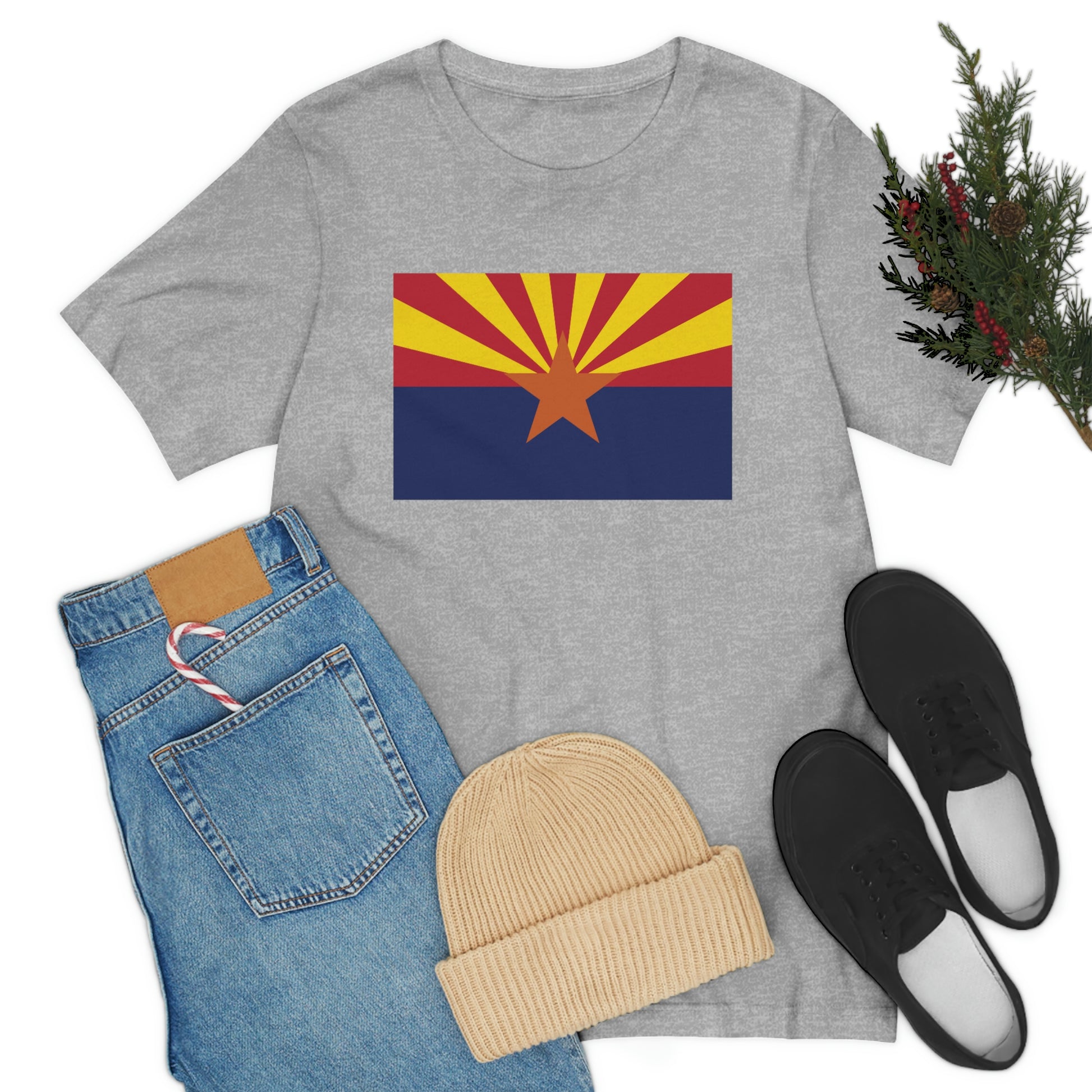 Arizona Flag Unisex Jersey Short Sleeve Tee Tshirt T-shirt