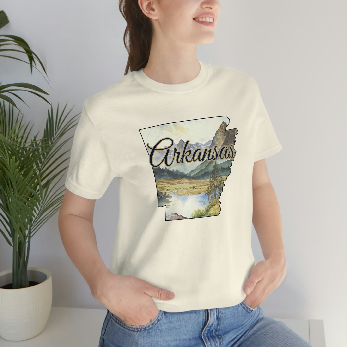 Arkansas Landscape Unisex Jersey Short Sleeve Tee Tshirt T-shirt