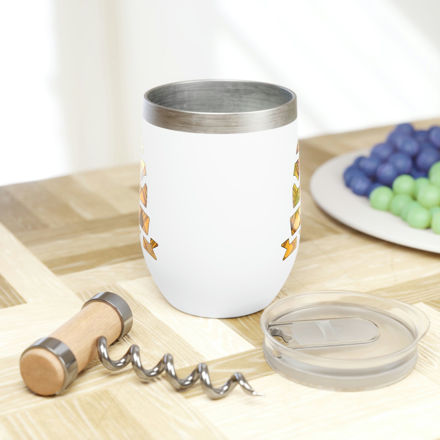 Plaid Egg Easter Chill Wine Tumbler