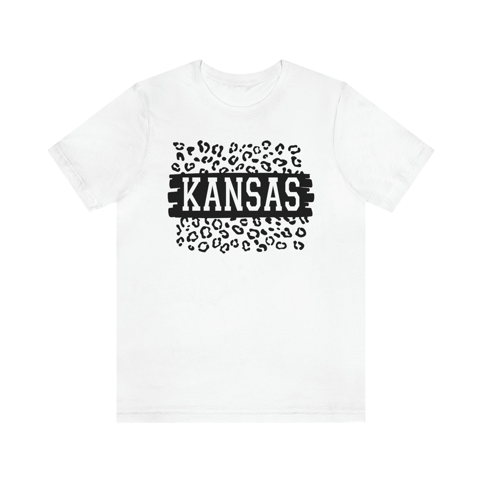 Kansas Leopard Print Short Sleeve T-shirt