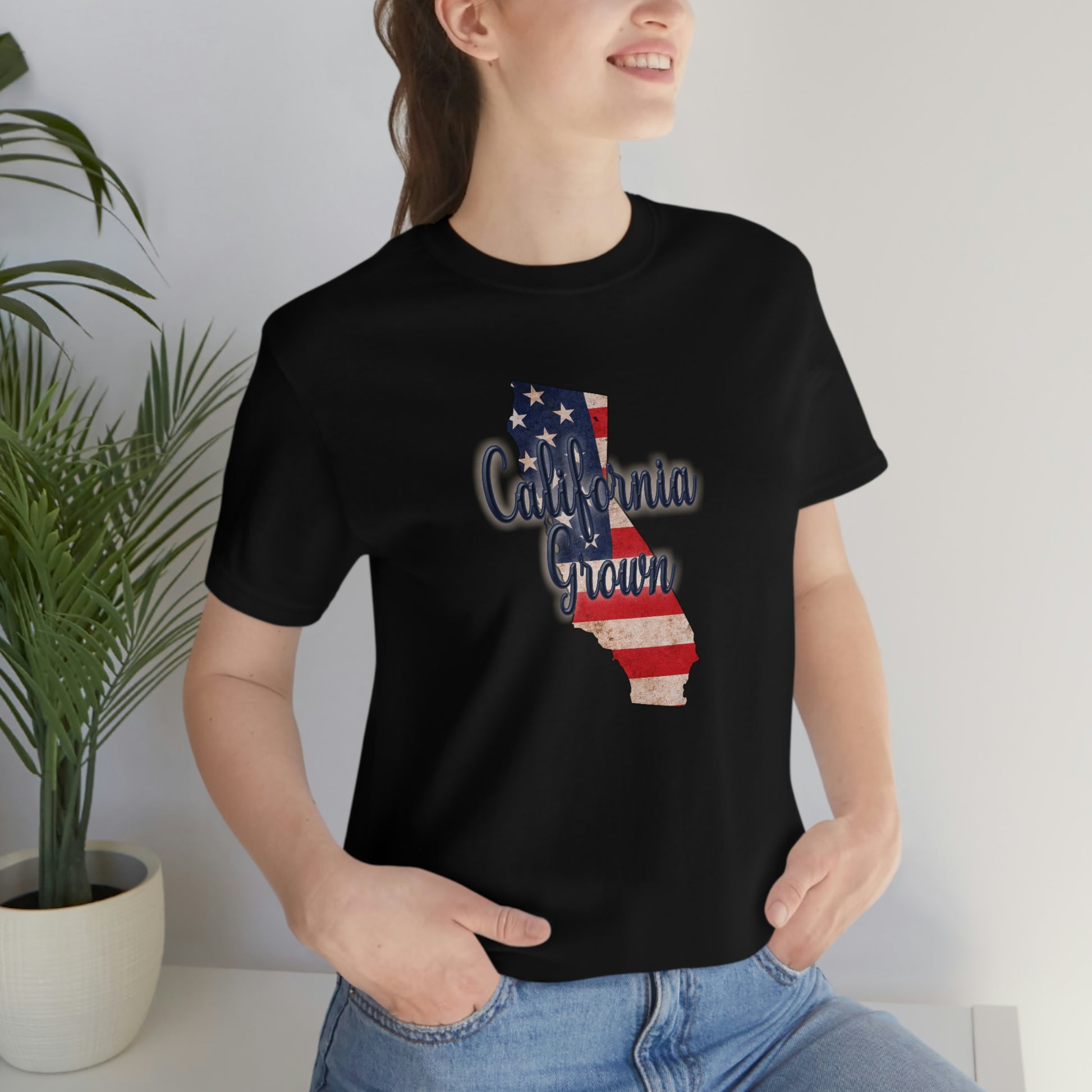 California US Flag Unisex Jersey Short Sleeve Tee Tshirt T-shirt