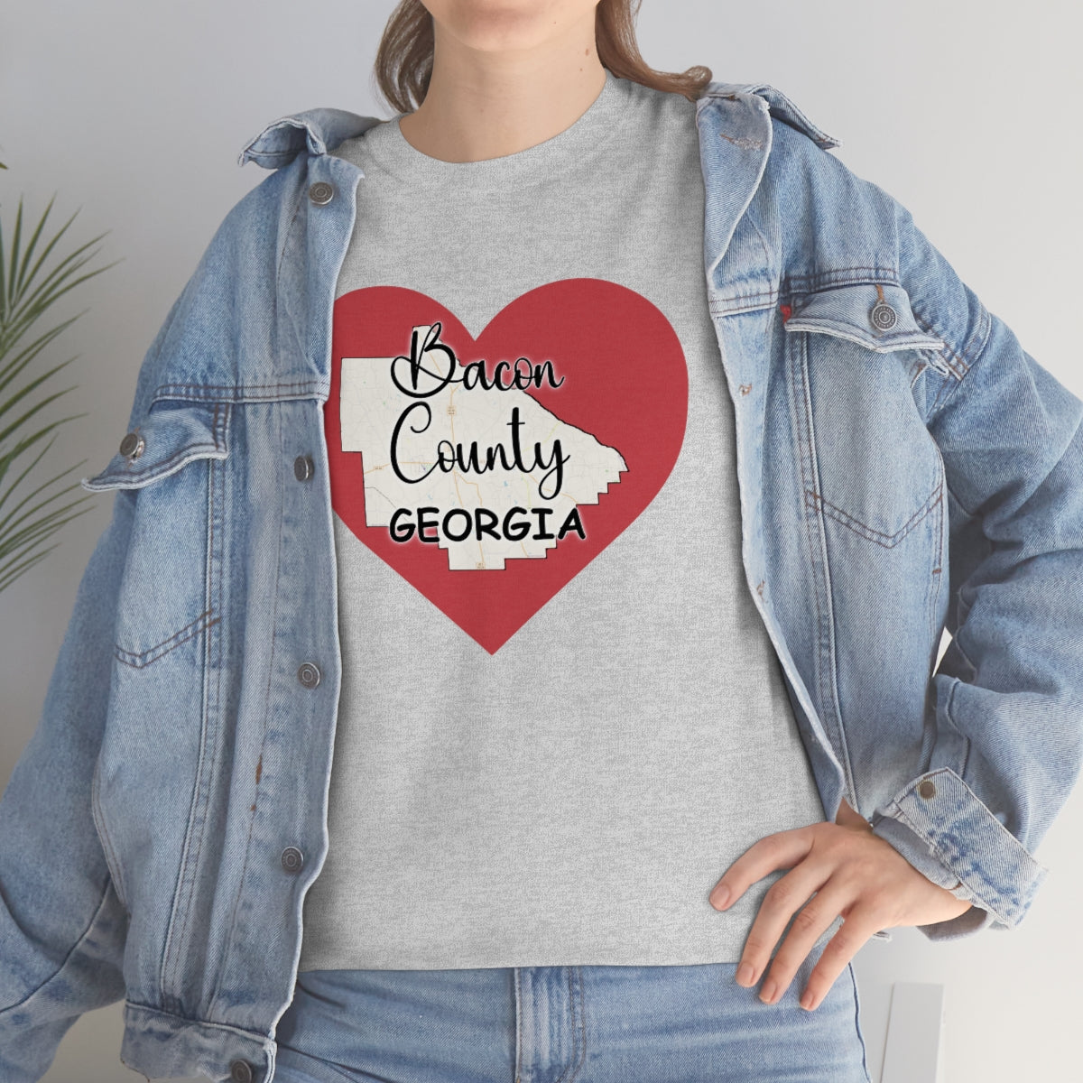 Bacon County Georgia Unisex Heavy Cotton Tee
