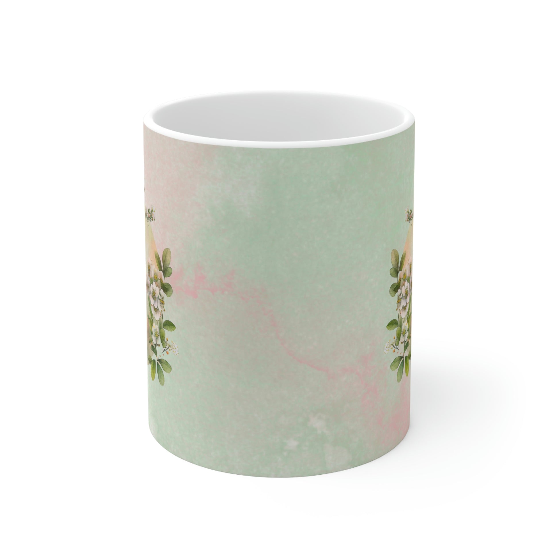 Flowers Watercolor Ceramic Mug 11oz