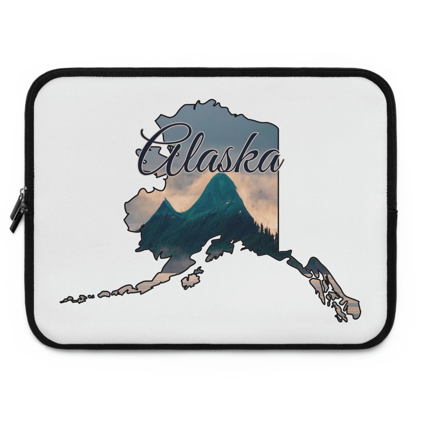 Alaska Mountain Scene Print Laptop Sleeve