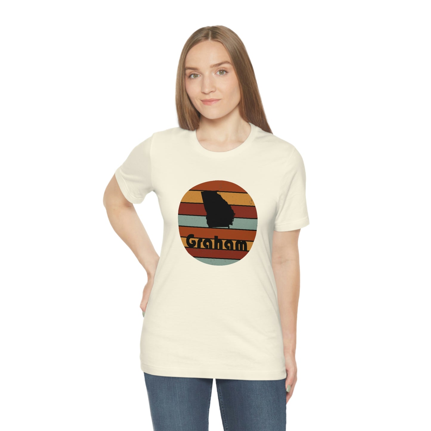 Graham Georgia Retro Sunset Unisex Jersey Short Sleeve Tee Tshirt T-shirt