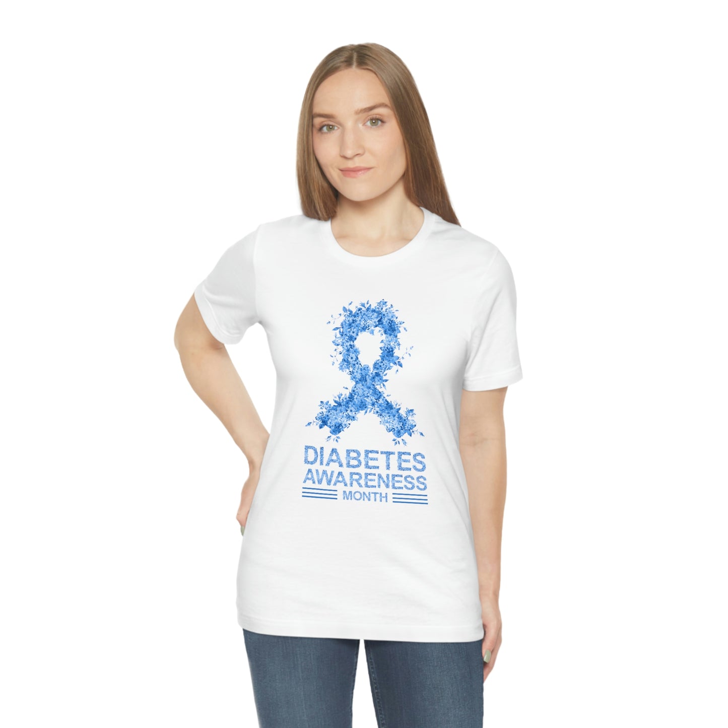 Diabetes Awareness Month Print Unisex Jersey Short Sleeve Tee