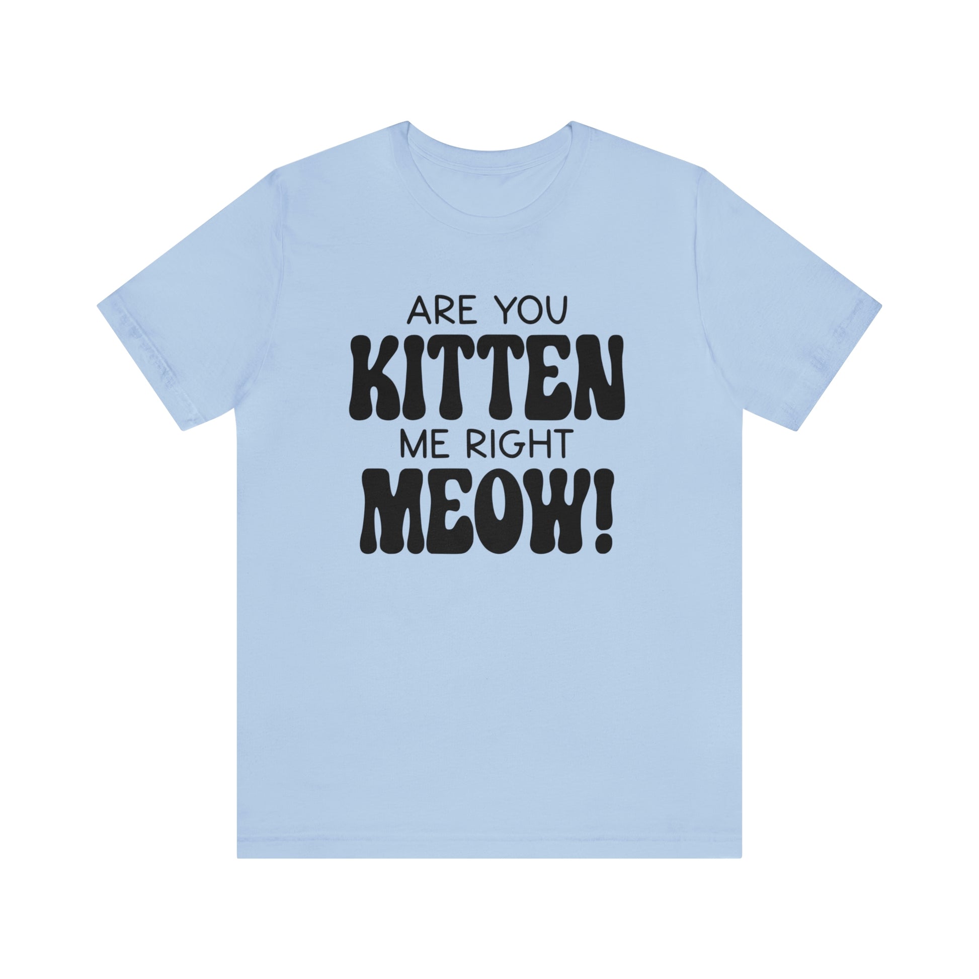 Are You Kitten Me Right Meow Short Sleeve T-shirt