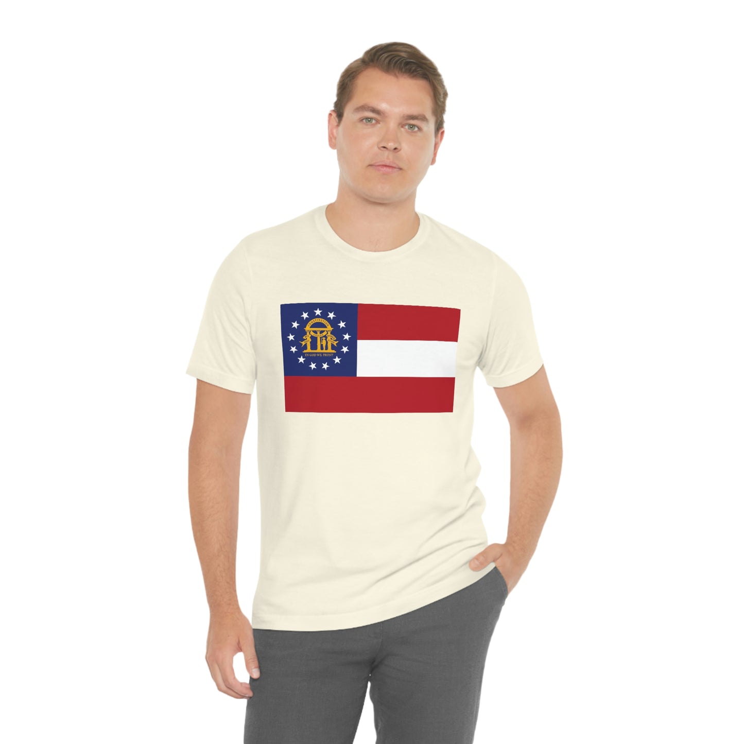 Georgia Flag Unisex Jersey Short Sleeve Tee Tshirt T-shirt