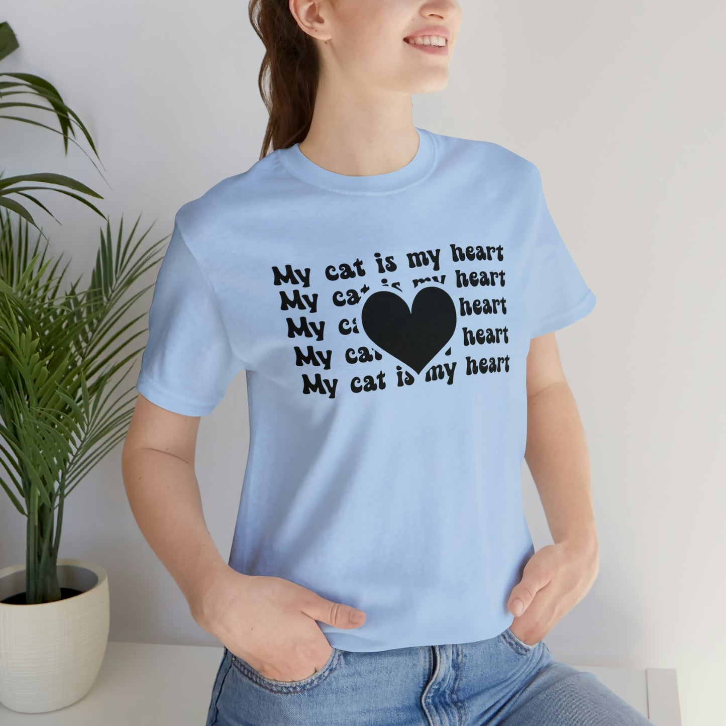 My Cat is My Heart Short Sleeve T-shirt