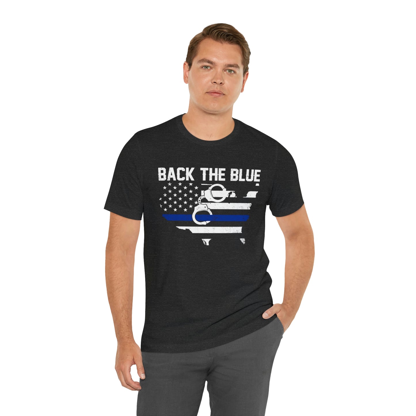 Back the Blue Police Short Sleeve T-shirt