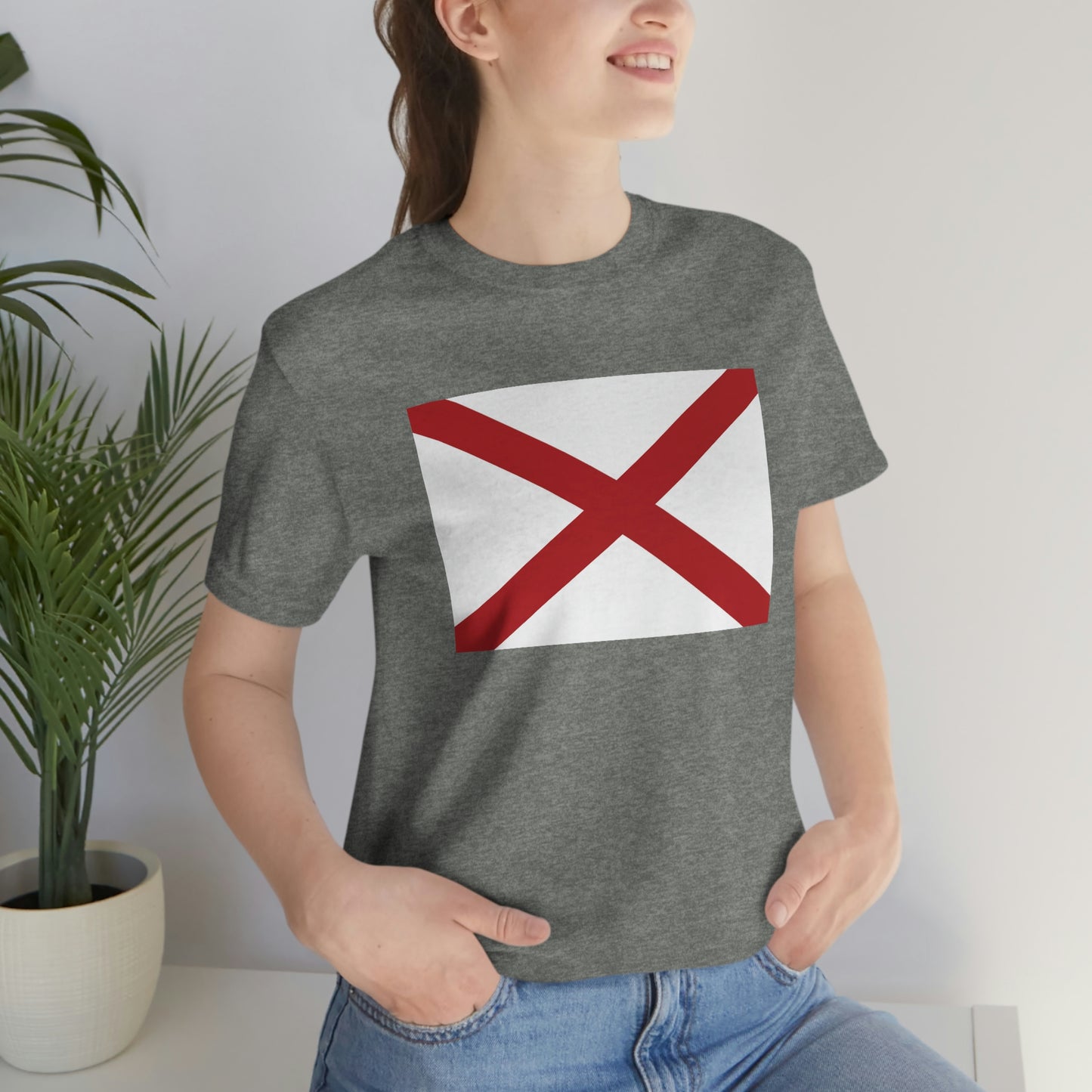 Alabama Flag Unisex Jersey Short Sleeve T-shirt