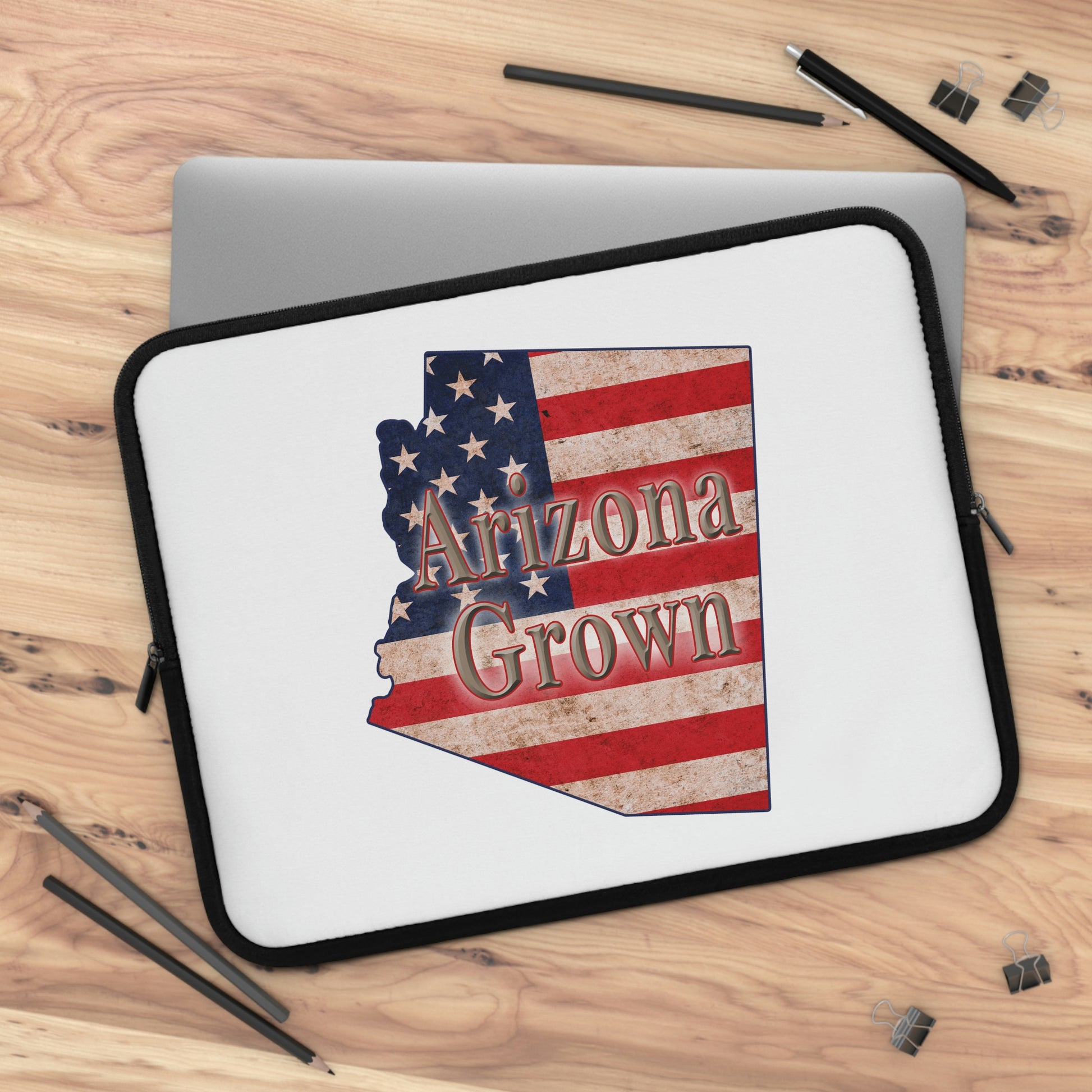 Arizona Grown US Flag Print Laptop Sleeve