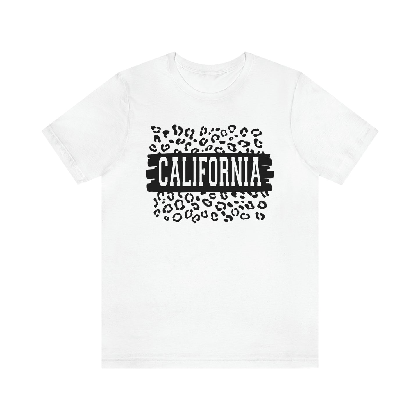 California Leopard Print Unisex Jersey Short Sleeve Tee Tshirt T-shirt