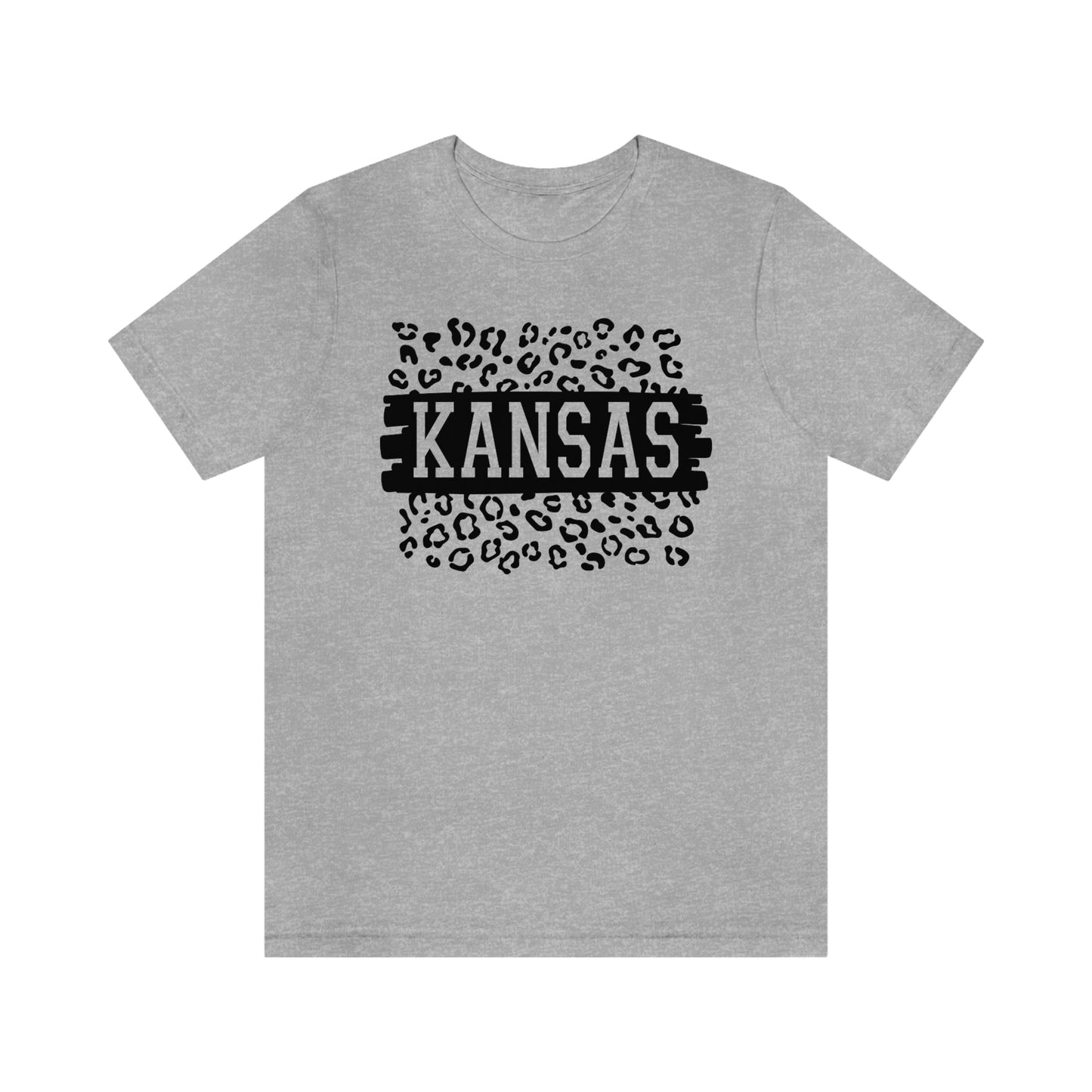 Kansas Leopard Print Short Sleeve T-shirt