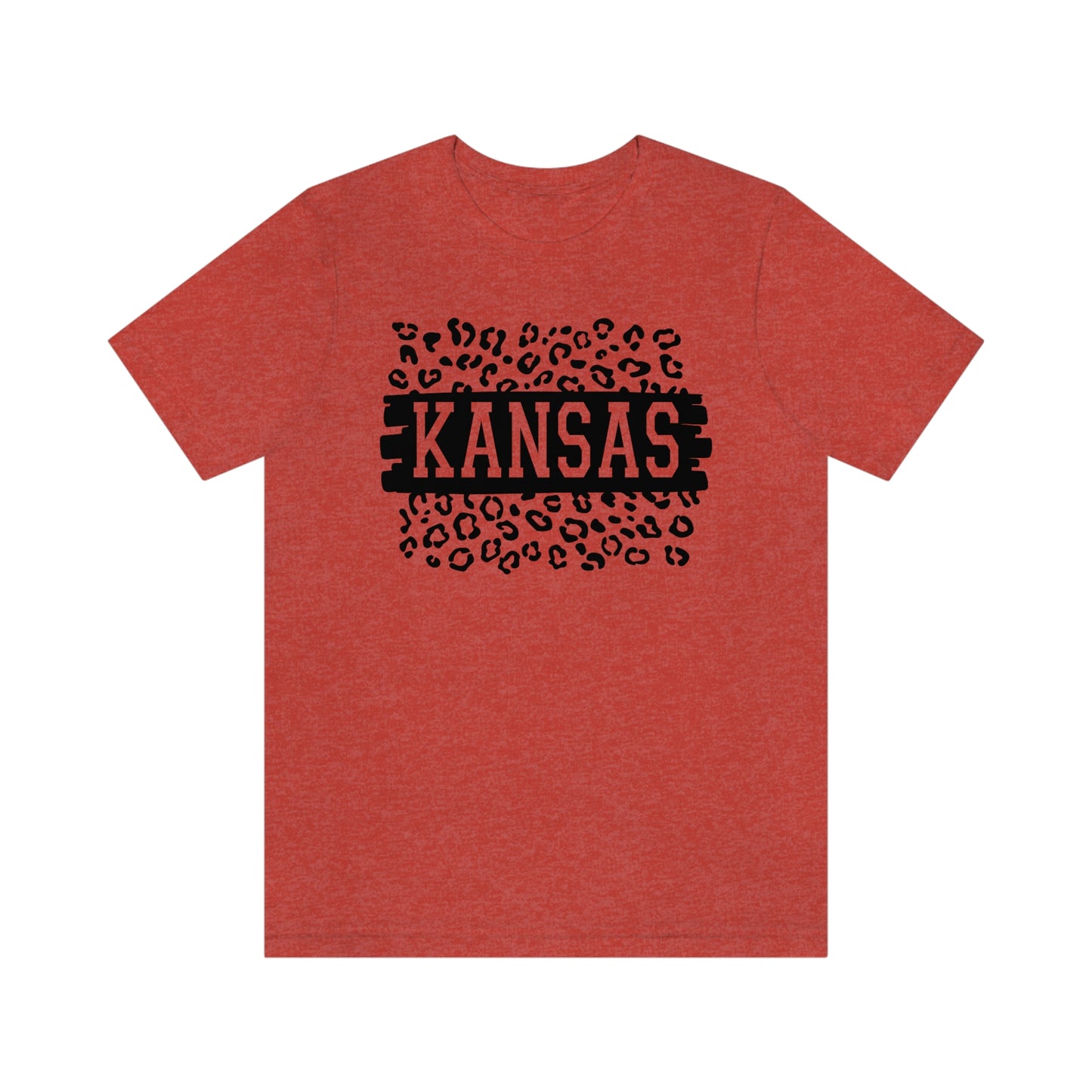 Kansas Leopard Print Short Sleeve T-shirt