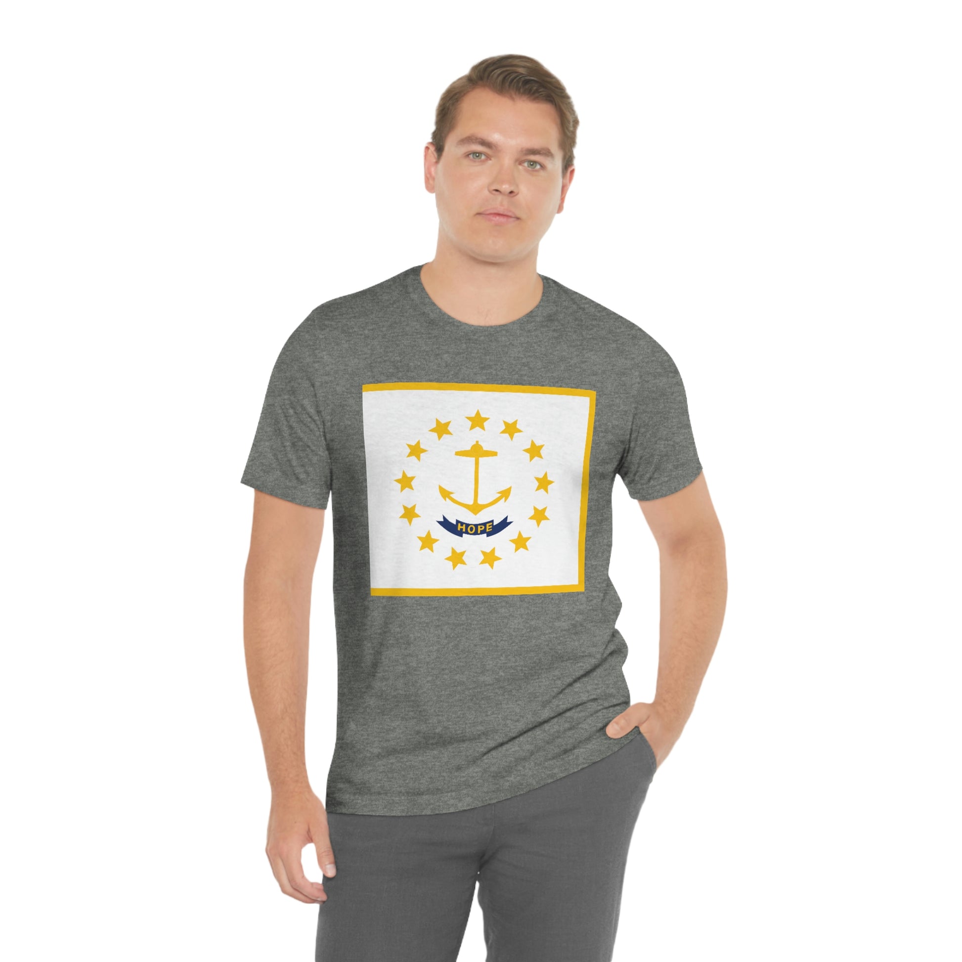 Rhode Island Flag Unisex Jersey Short Sleeve Tee Tshirt T-shirt
