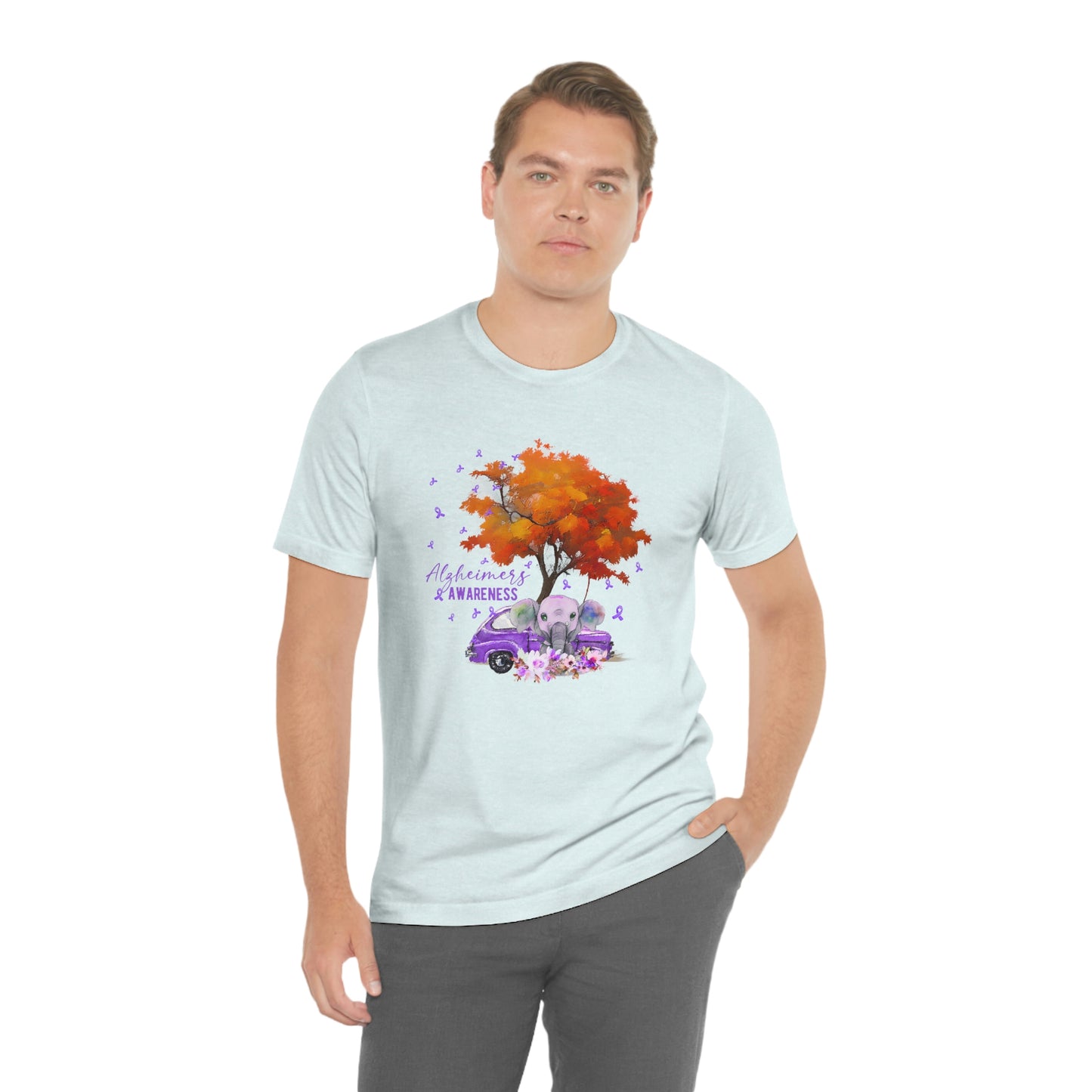 Alzheimer's Awareness Print Unisex Jersey Short Sleeve Tee