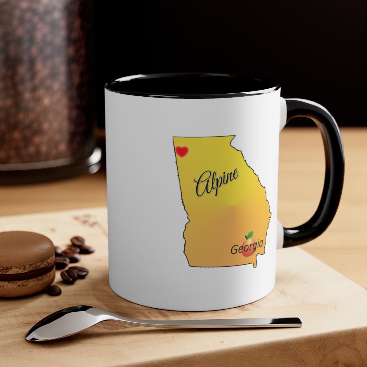 Alpine Georgia Accent Coffee Mug, 11oz