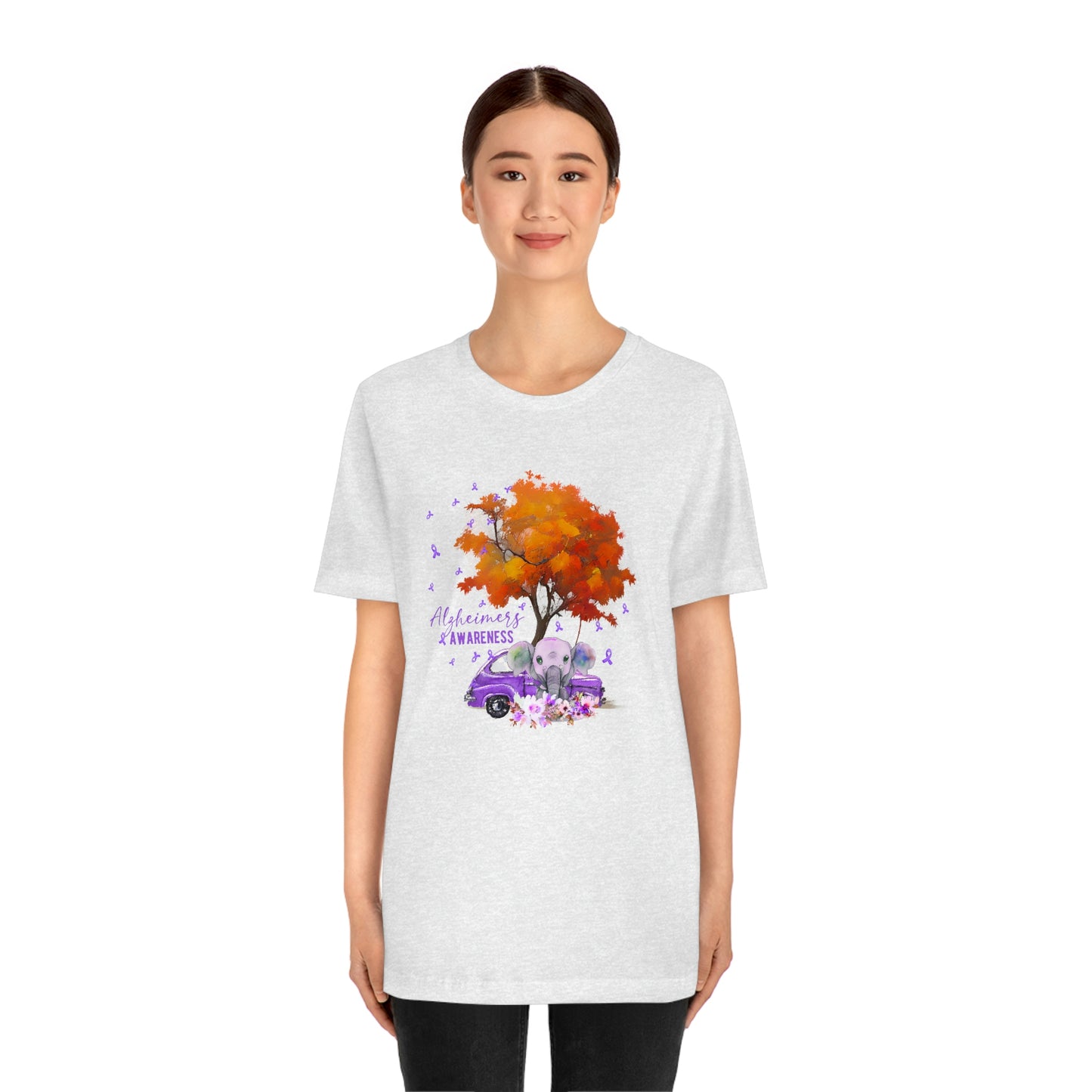 Alzheimer's Awareness Print Unisex Jersey Short Sleeve Tee