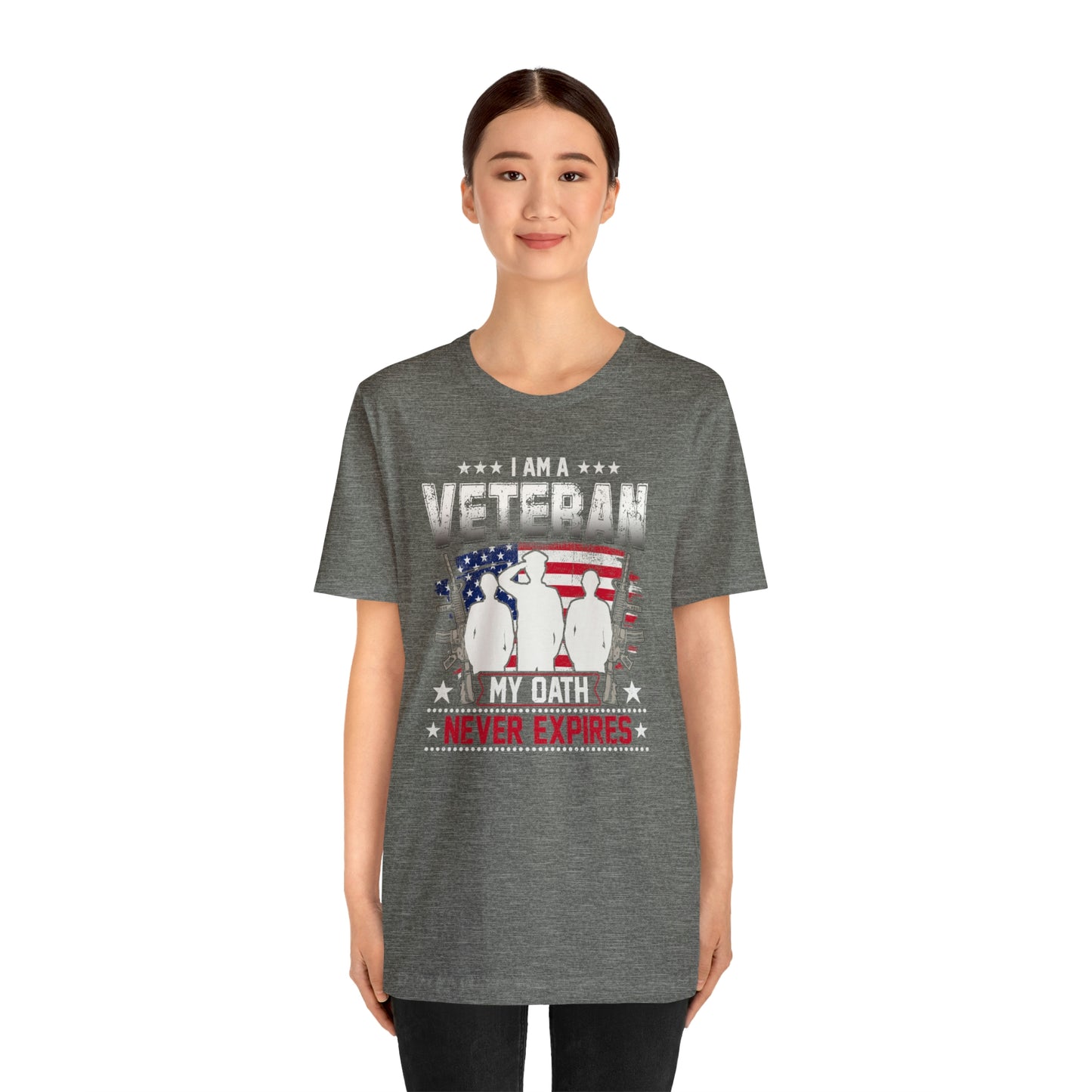 I am a Veteran My Oath Never Expires Short Sleeve T-shirt