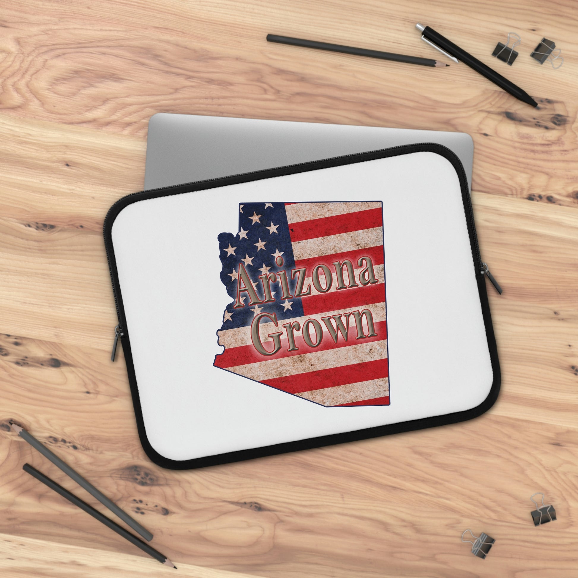 Arizona Grown US Flag Print Laptop Sleeve