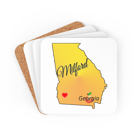 Milford Georgia Corkwood Coaster Set