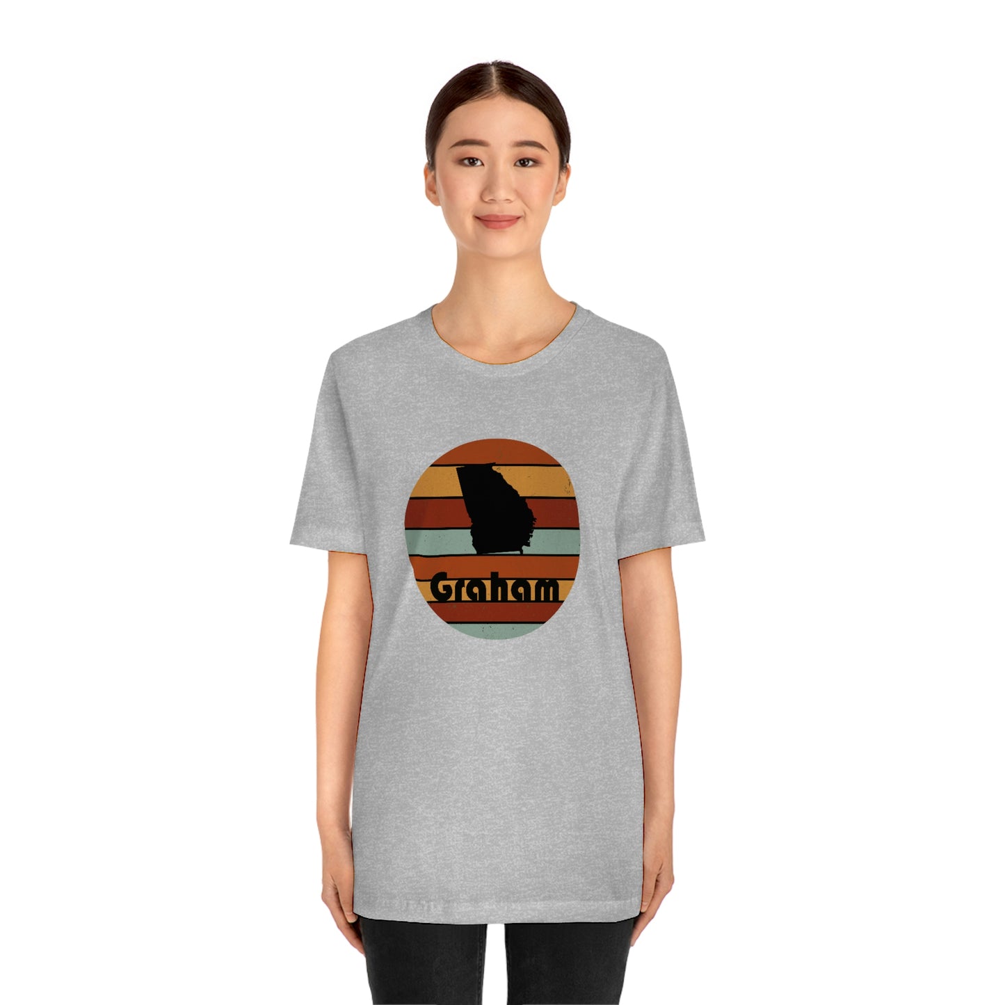 Graham Georgia Retro Sunset Unisex Jersey Short Sleeve Tee Tshirt T-shirt