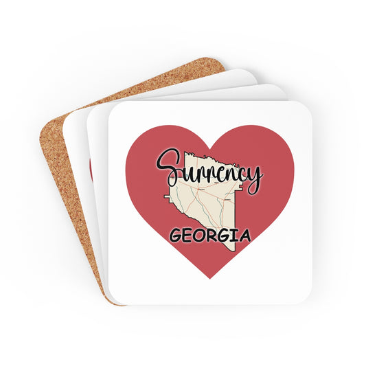 Surrency Georgia Corkwood Coaster Set