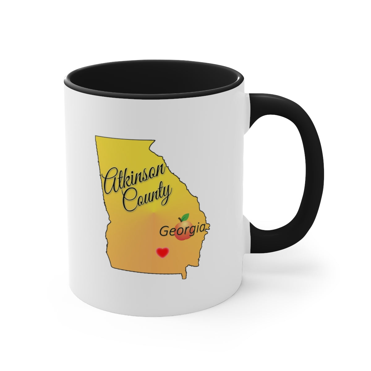Atkinson County Georgia Accent Coffee Mug, 11oz