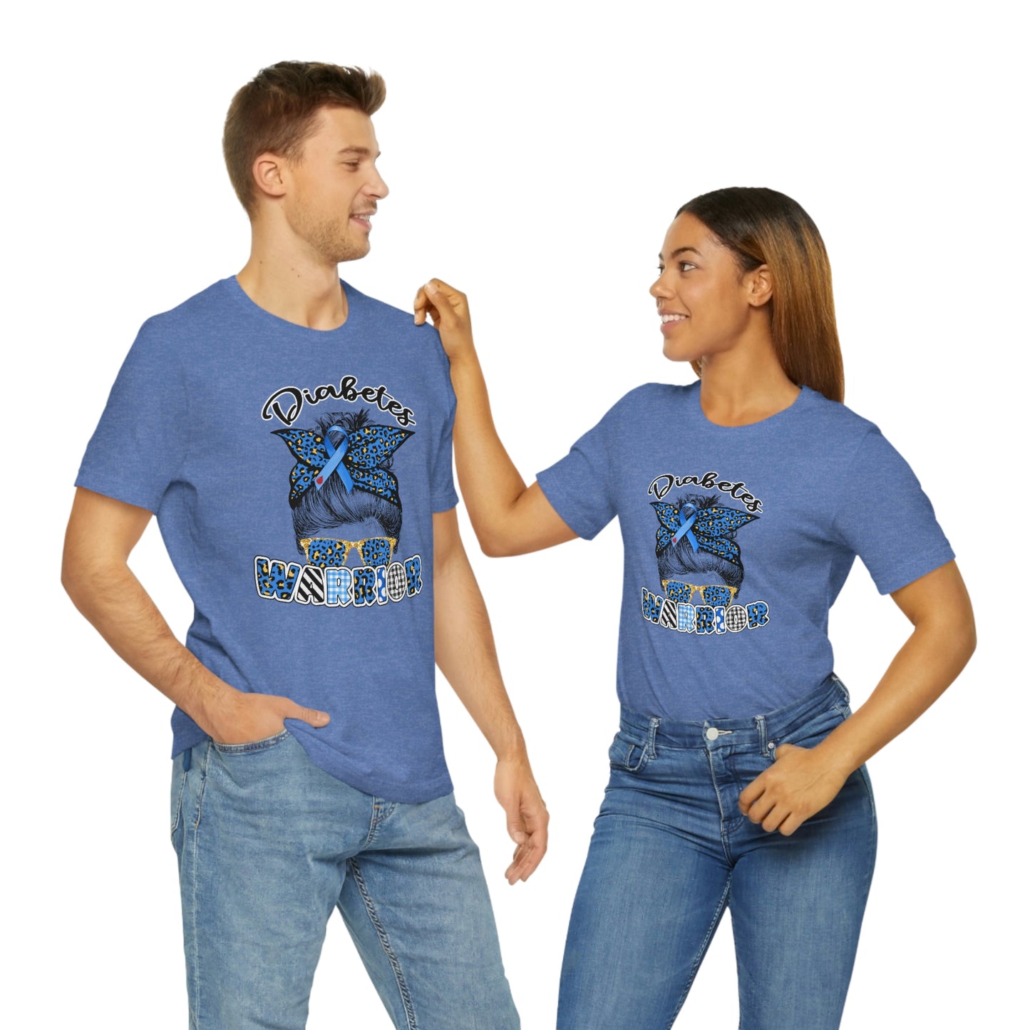 Diabetes Warrior Print Unisex Jersey Short Sleeve Tee