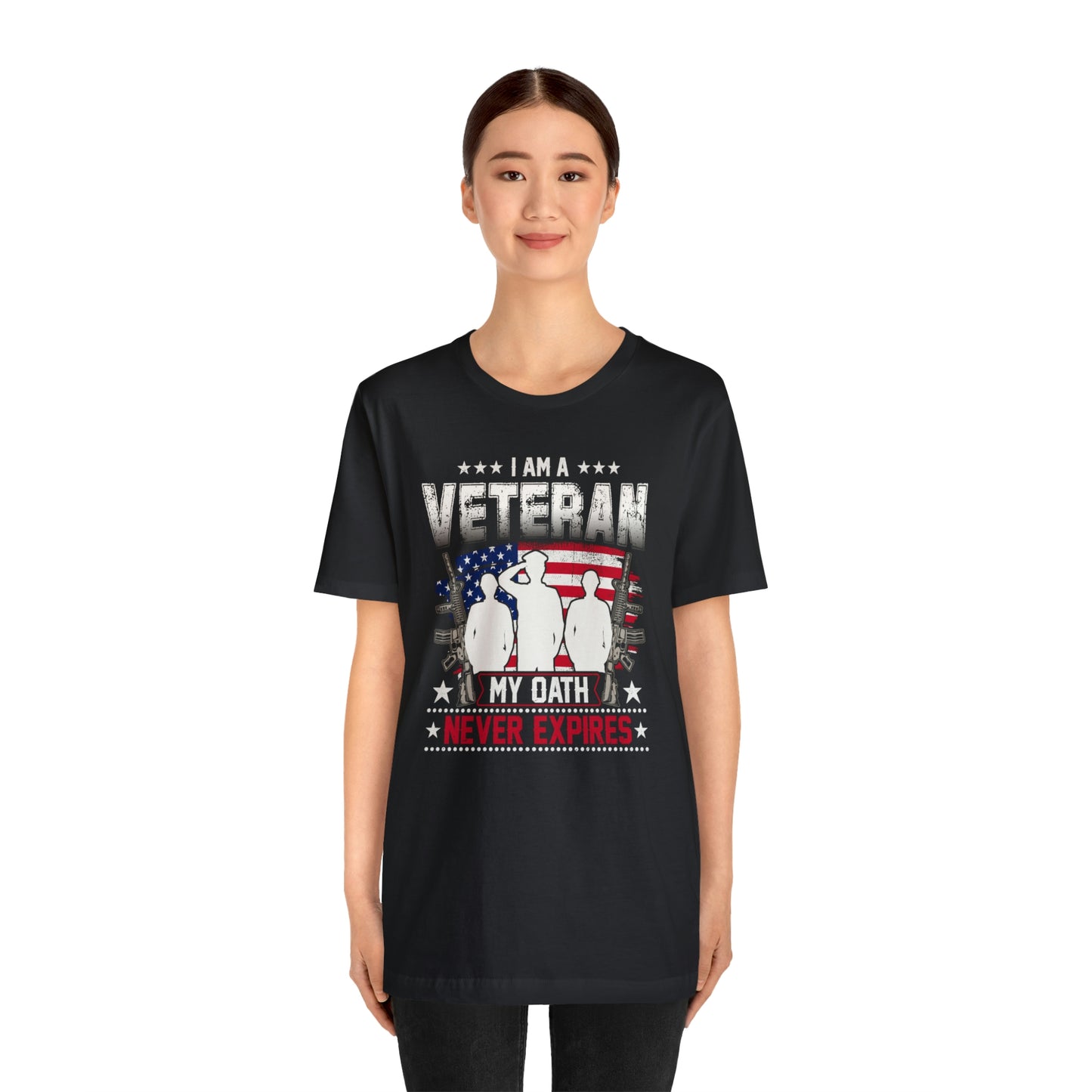 I am a Veteran My Oath Never Expires Short Sleeve T-shirt