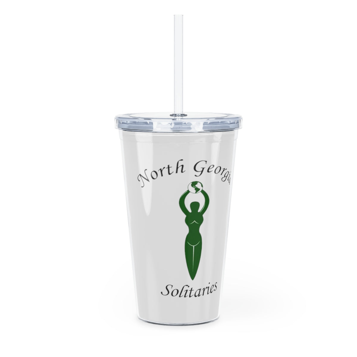 North Georgia Solitaries Plastic Tumbler with Straw