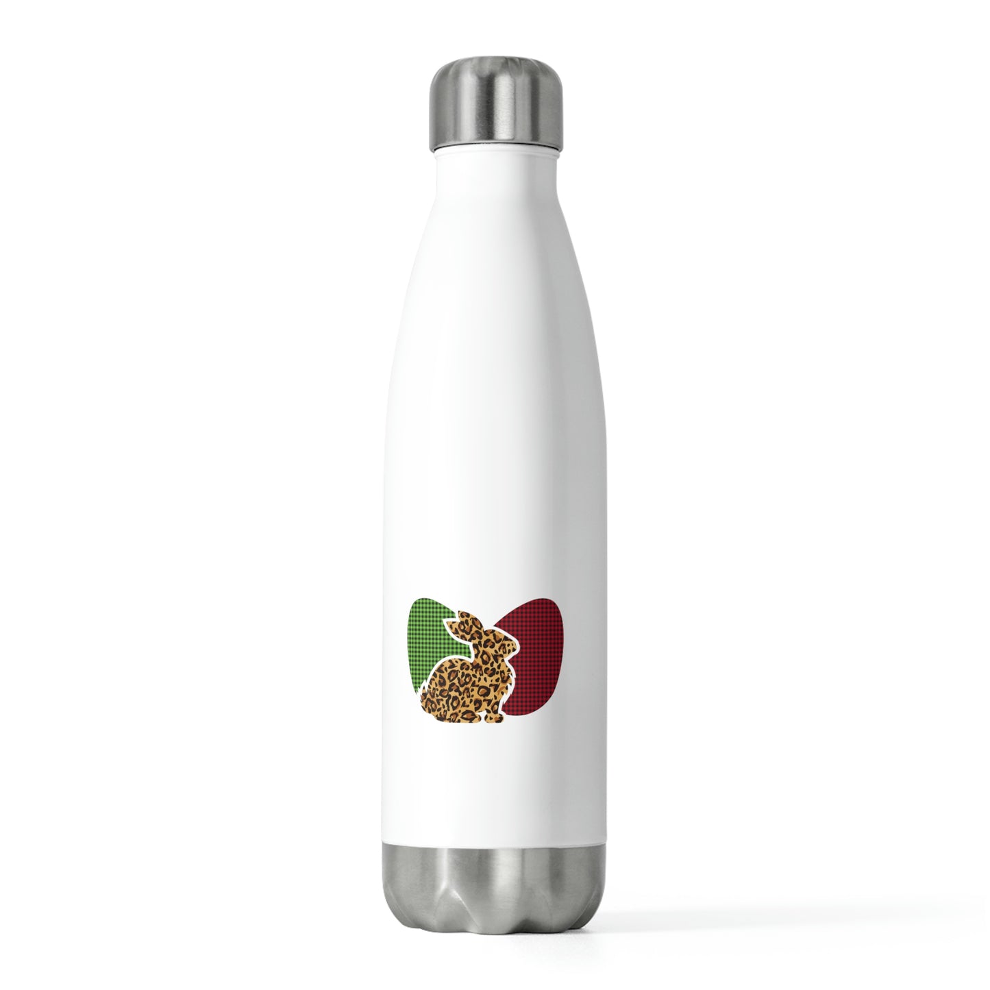 Leopard Print Bunny Two Eggs Easter 20oz Insulated Bottle