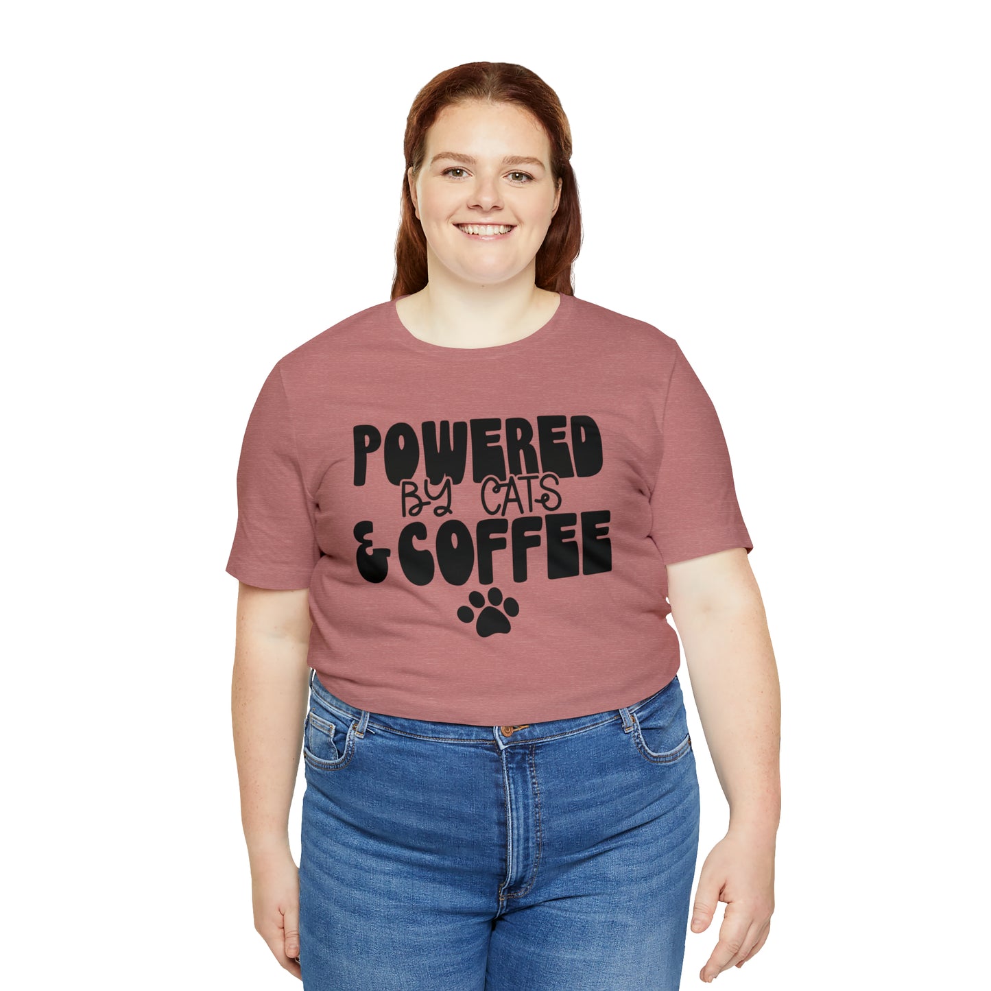 Powered by Cats & Coffee Short Sleeve T-shirt