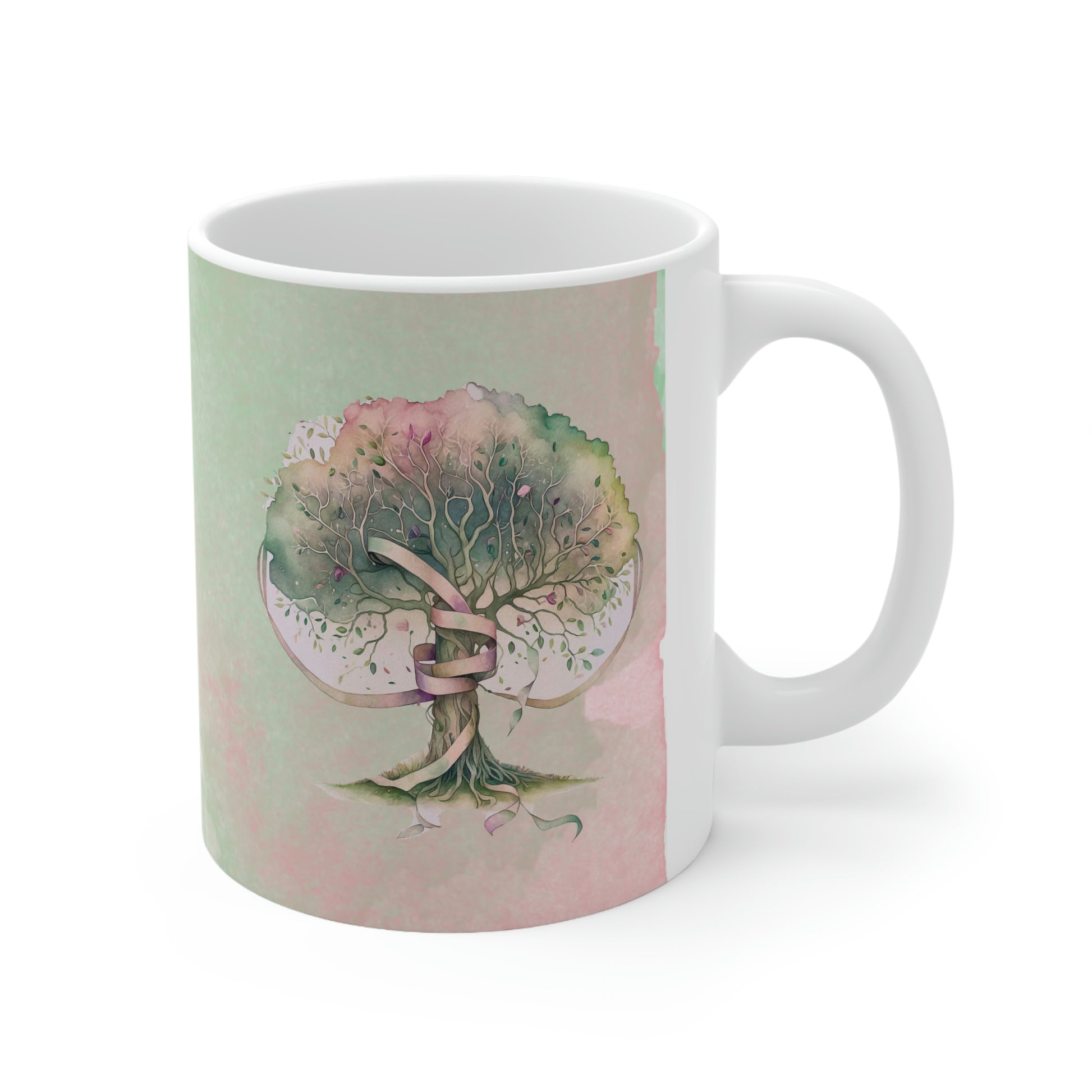 Spring Tree Watercolor Ceramic Mug 11oz