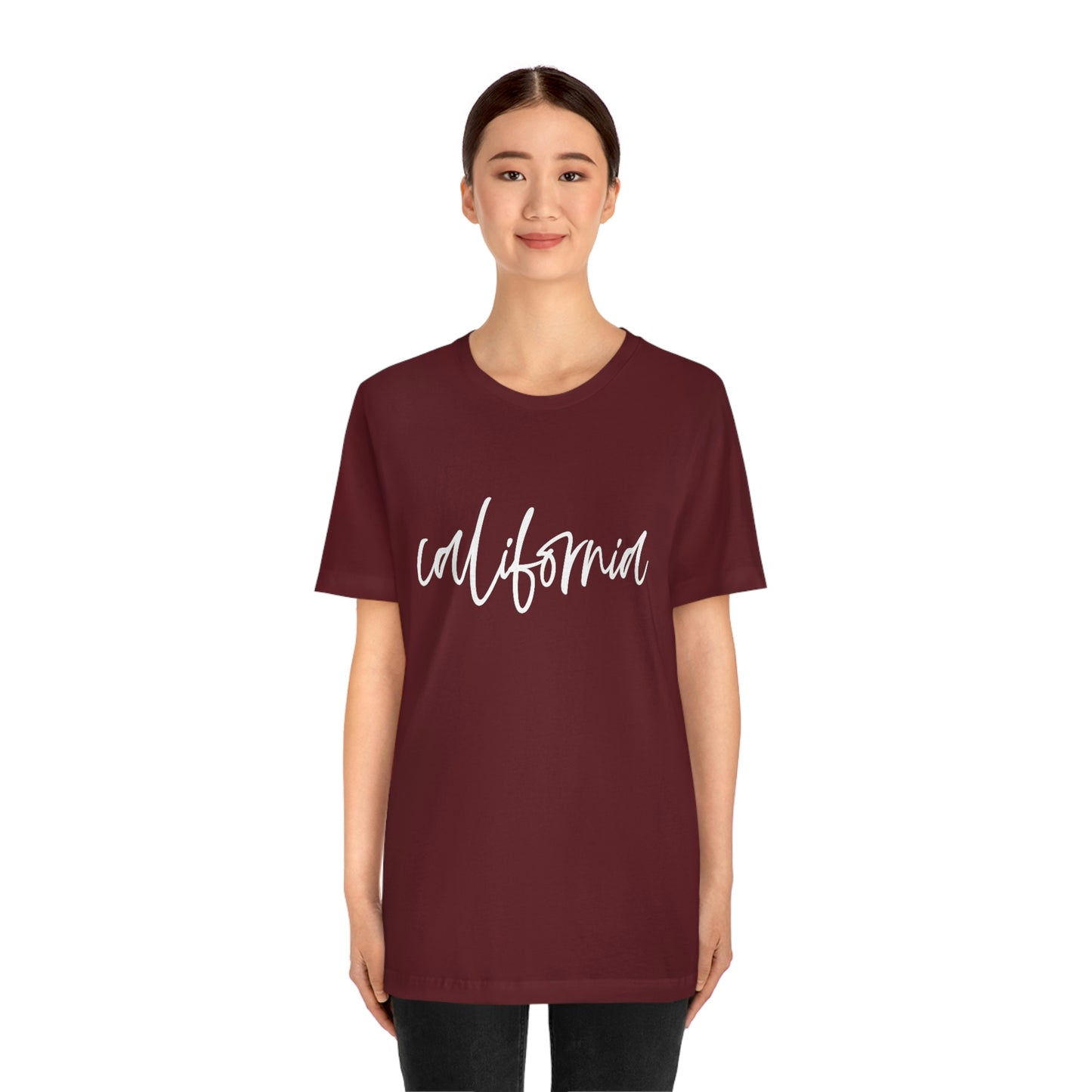 California Script Unisex Jersey Short Sleeve Tee Tshirt T-shirt