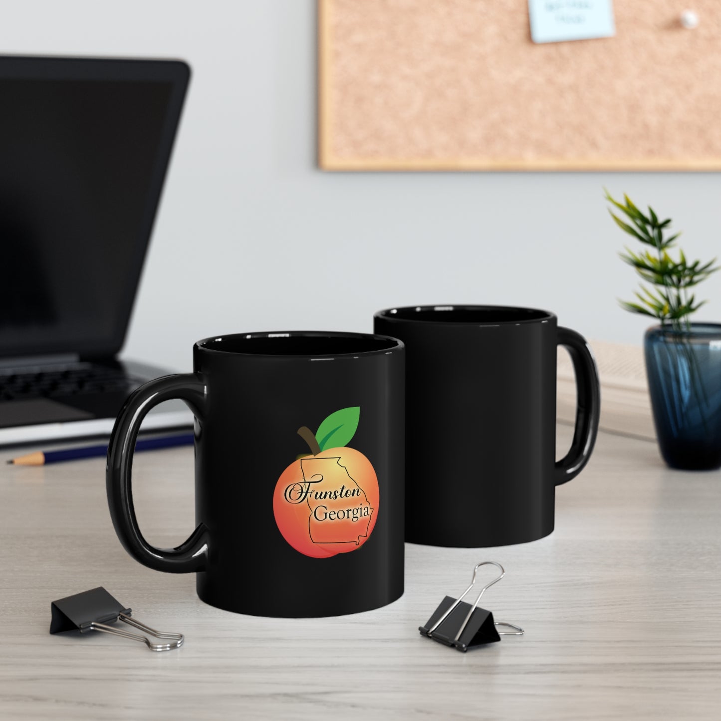 Funston Georgia 11oz Black Mug