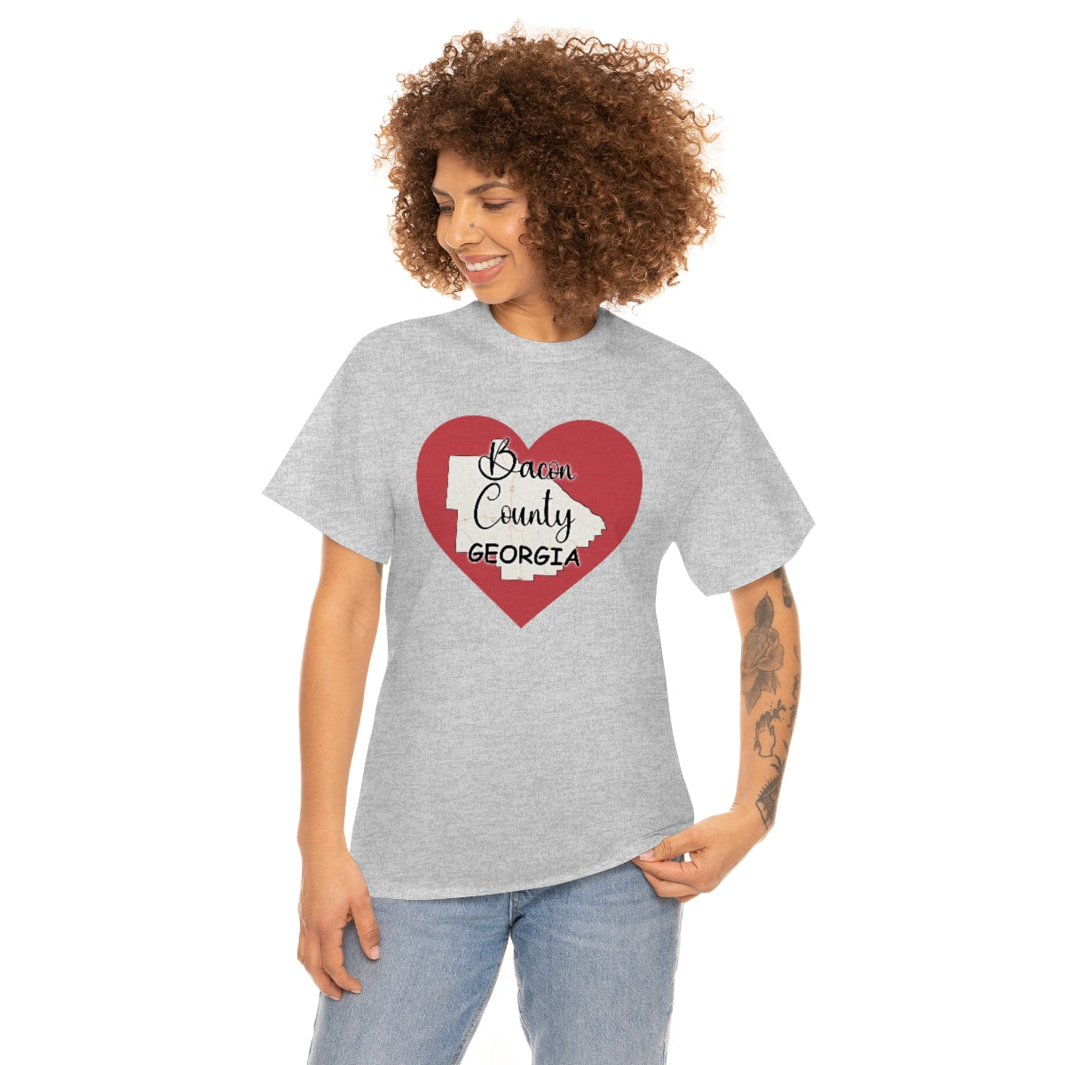 Bacon County Georgia Unisex Heavy Cotton Tee