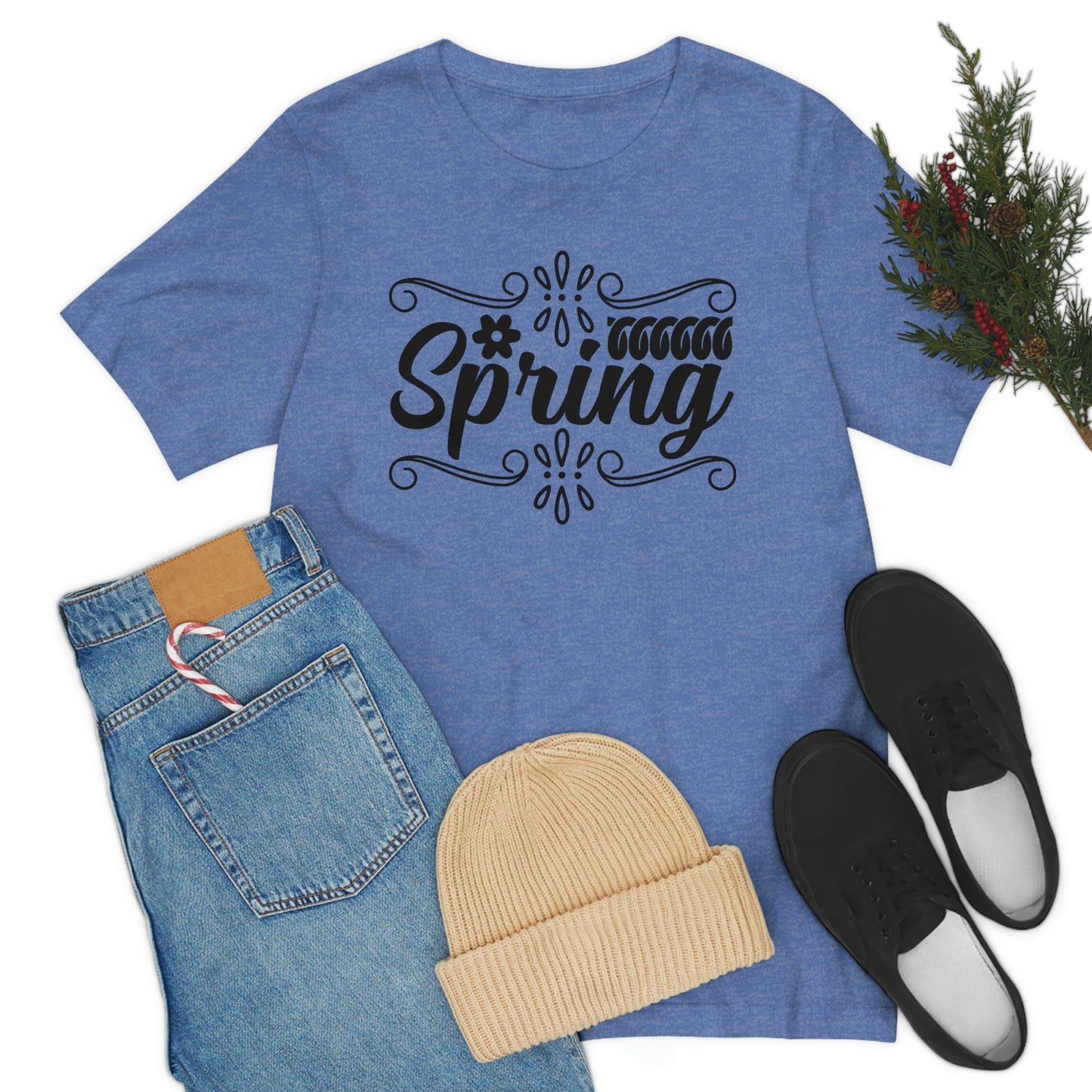 Spring with Frame Unisex Jersey Short Sleeve Tee