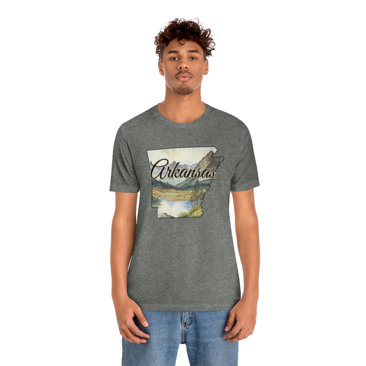 Arkansas Landscape Unisex Jersey Short Sleeve Tee Tshirt T-shirt