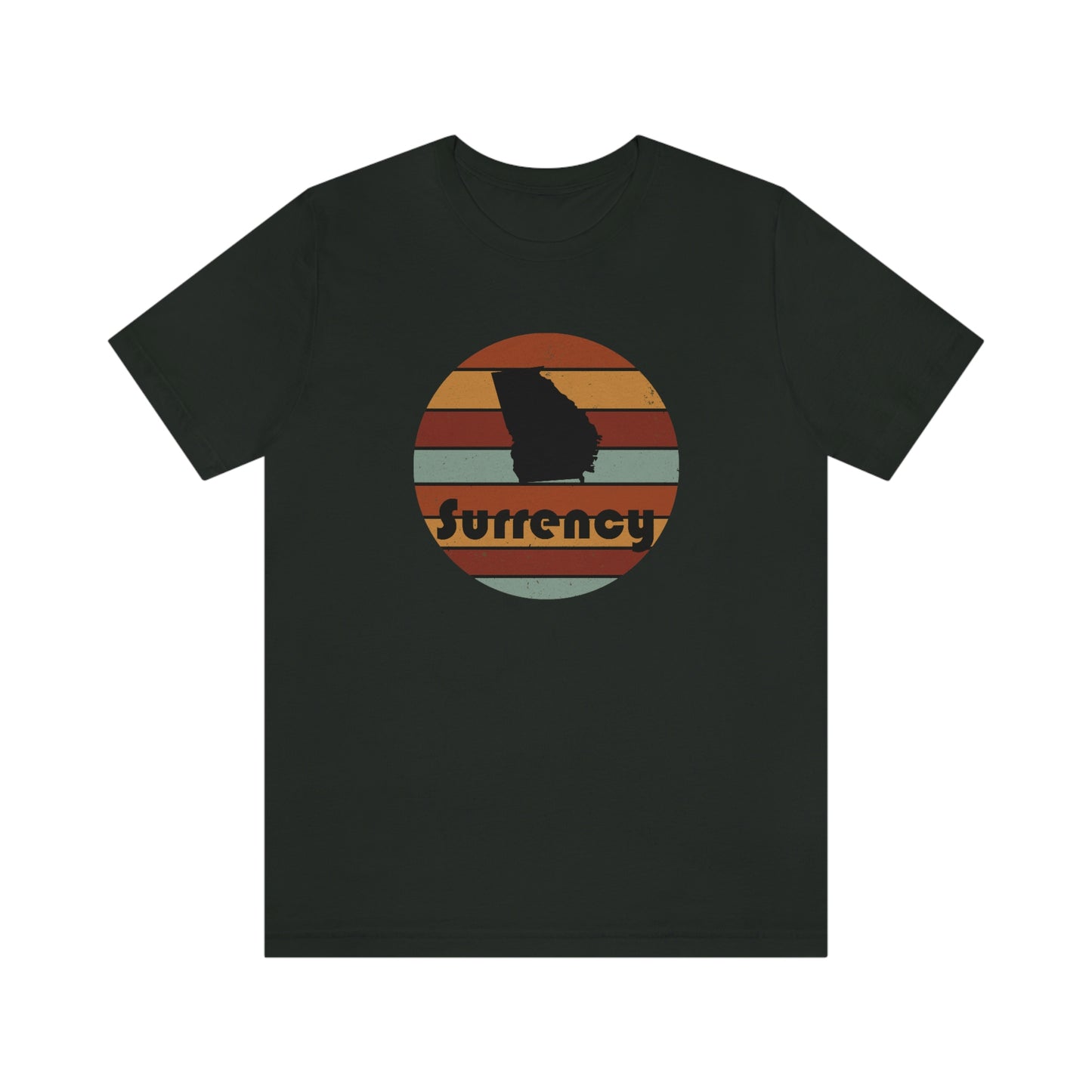 Surrency Georgia Retro Sunset Unisex Jersey Short Sleeve Tee Tshirt T-shirt