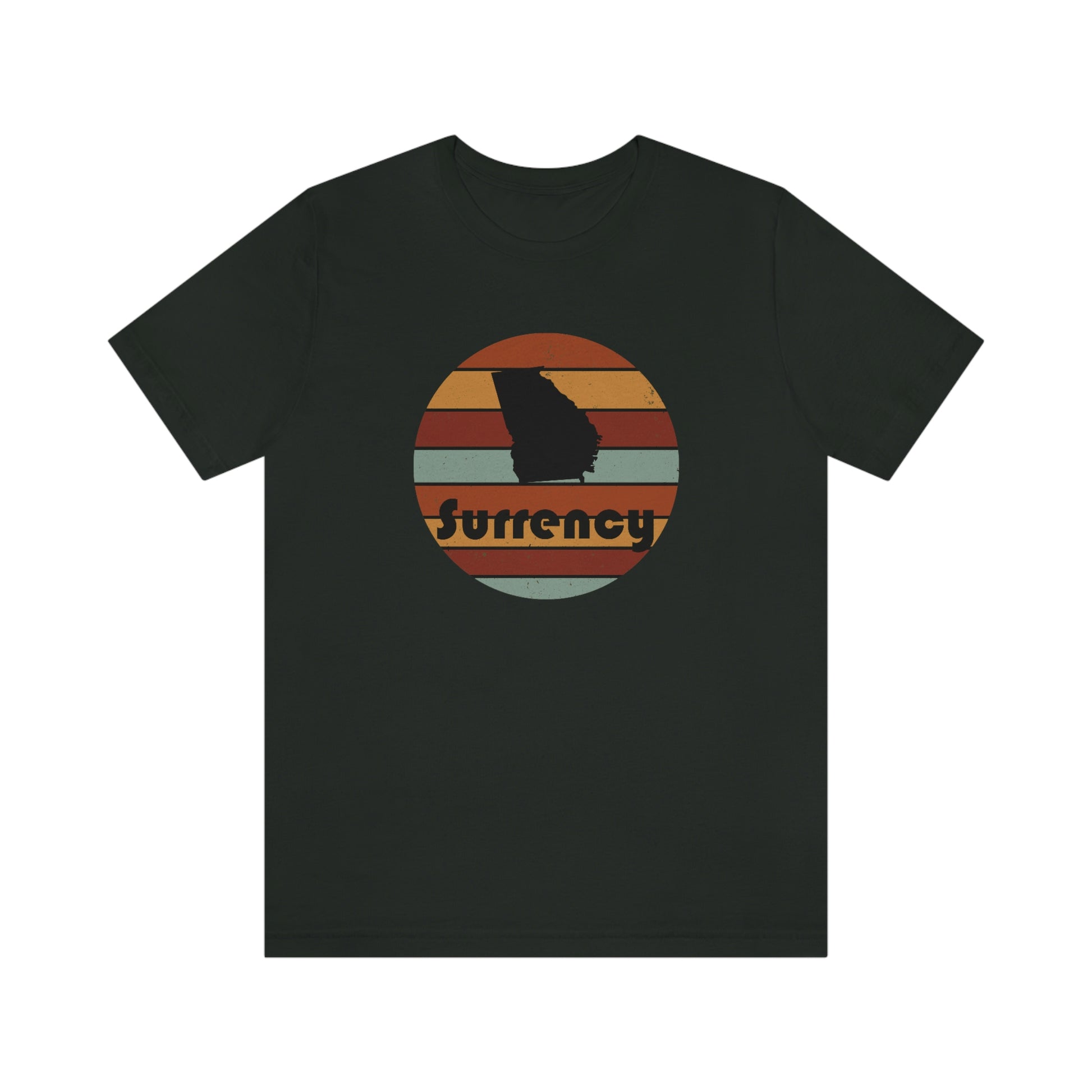 Surrency Georgia Retro Sunset Unisex Jersey Short Sleeve Tee Tshirt T-shirt