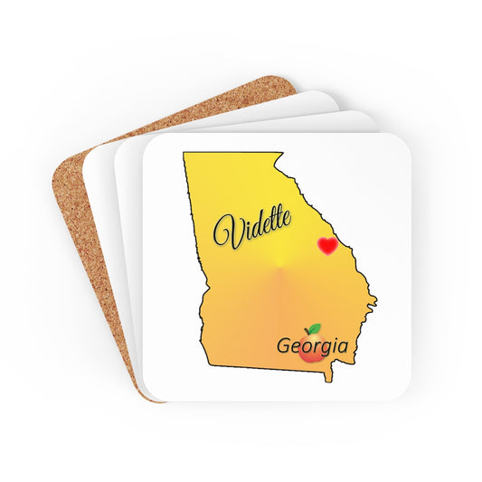 Vidette Georgia Corkwood Coaster Set